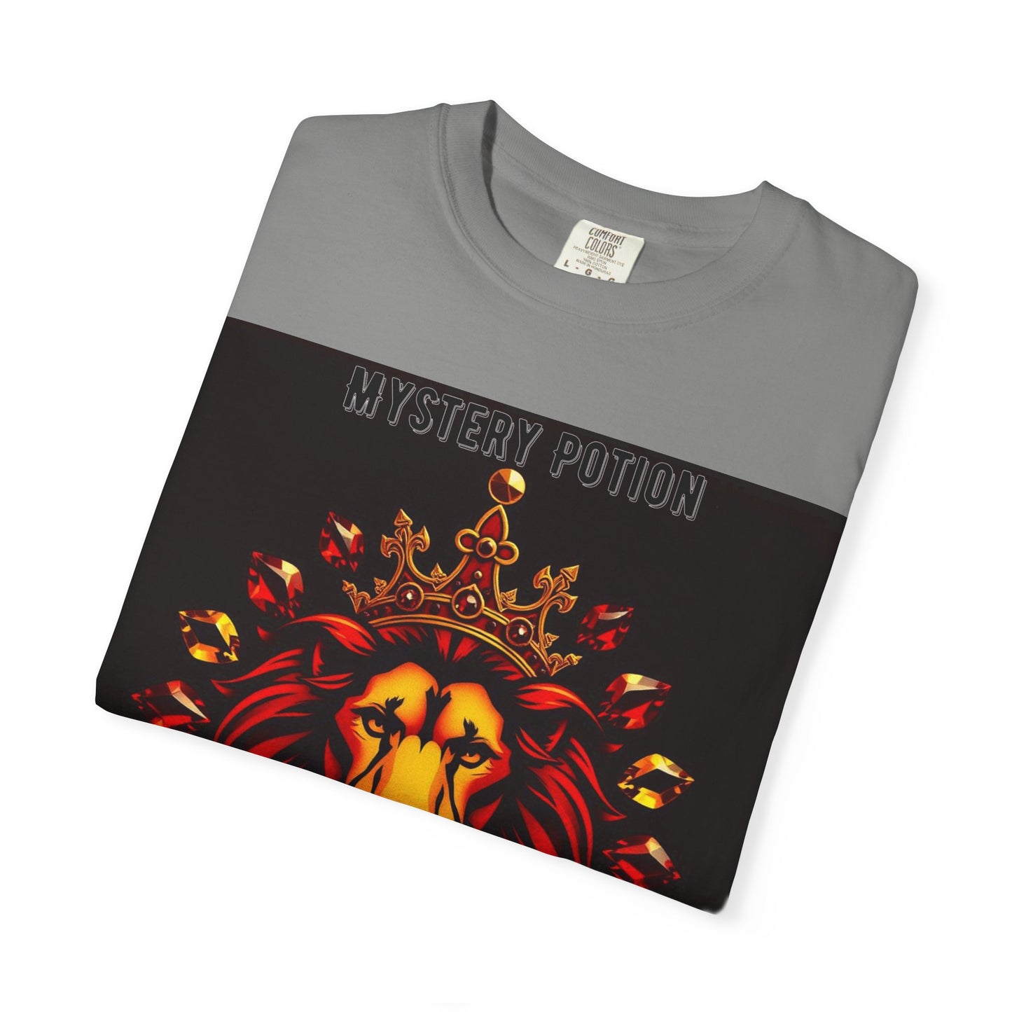 'This Is The Best Song You'll Ever Hear' by Mystery Potion, Bold Graphic Royal Lion T-Shirt, Unisex Tee, Streetwear Style, Gift for Lion Lovers, Perfect for Casual Outings, Unique Clothing