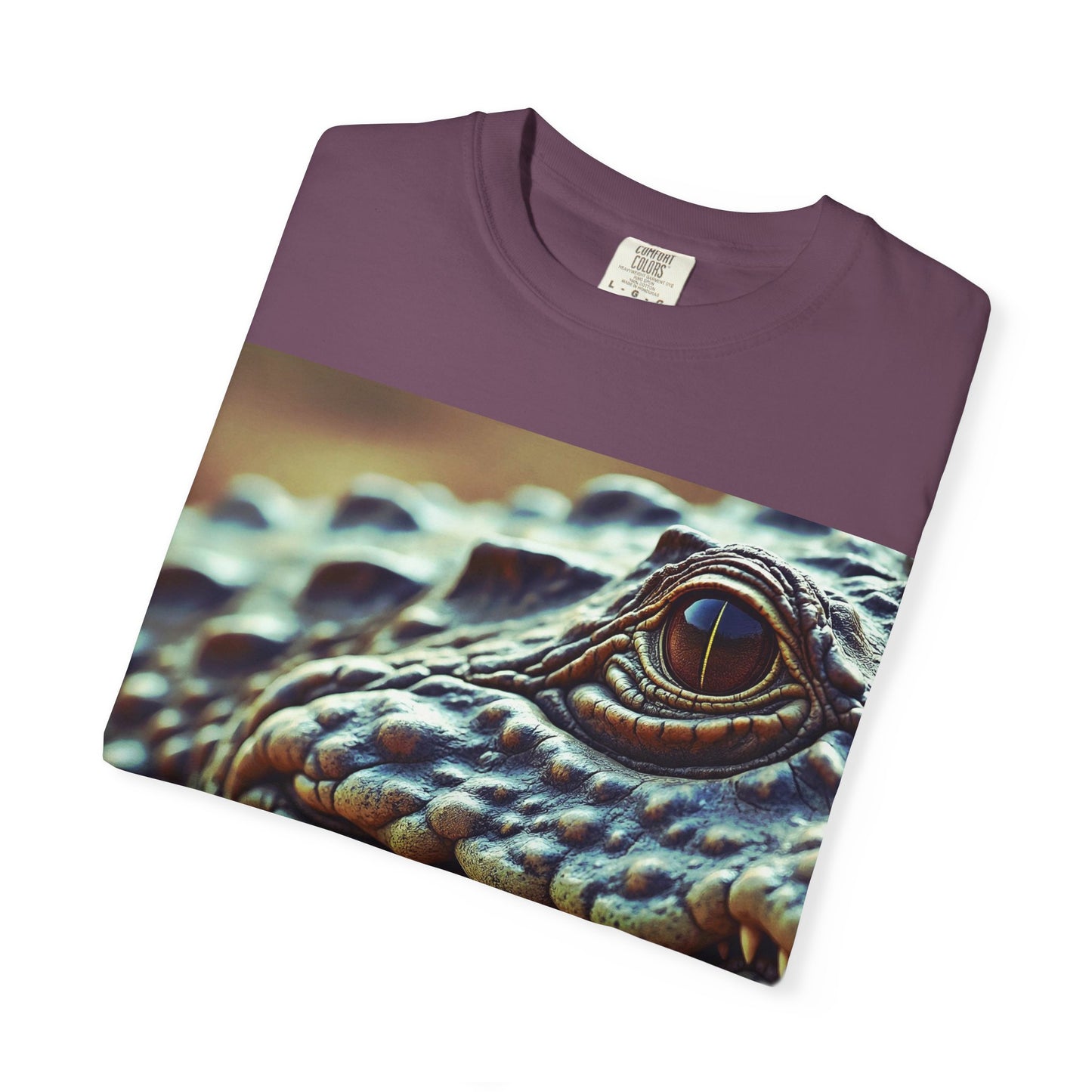 Aligator Unisex Garment-Dyed T-Shirt with Lizard Design, Cool Animal Tee for Nature Lovers, Gift for Her, Him, Birthday, Outdoor Enthusiasts