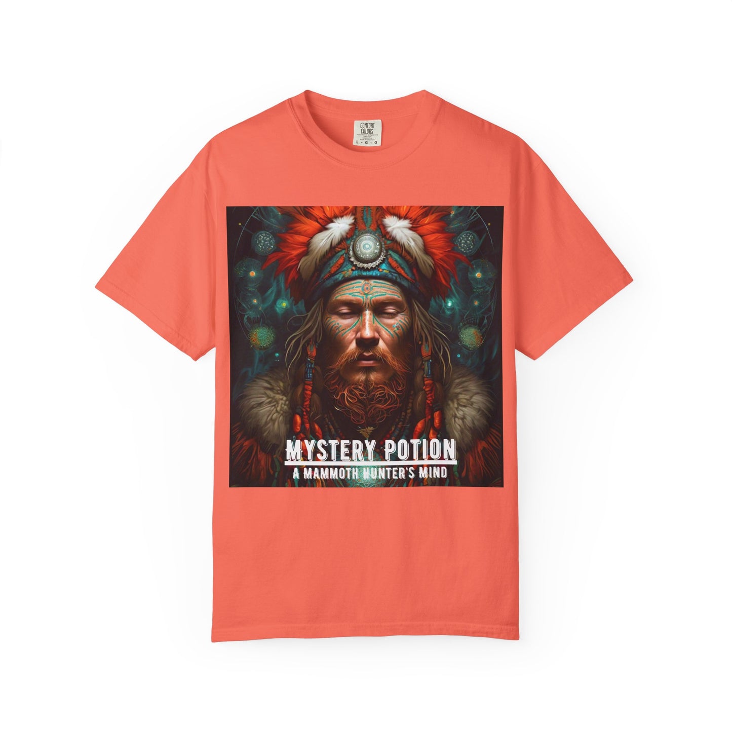 'A Mammoth Hunter's Mind' Mystery Potion Mystical Vintage Inspired Unisex T-Shirt, Cozy Gift for Nature Lovers, Unique Graphic Tee for Festivals, Casual Wear, Statement Shirt