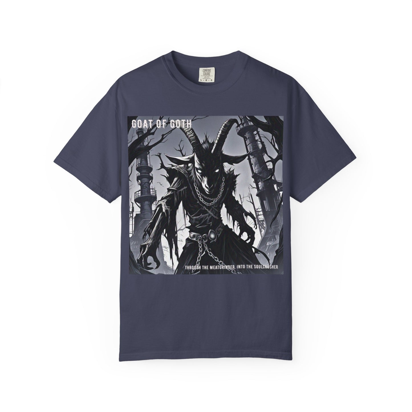 Gothic Graphic T-Shirt, Goat of Goth Tee, Unisex Casual Wear, Alternative Streetwear, Edgy Apparel for Fans, Perfect Gift for Halloween