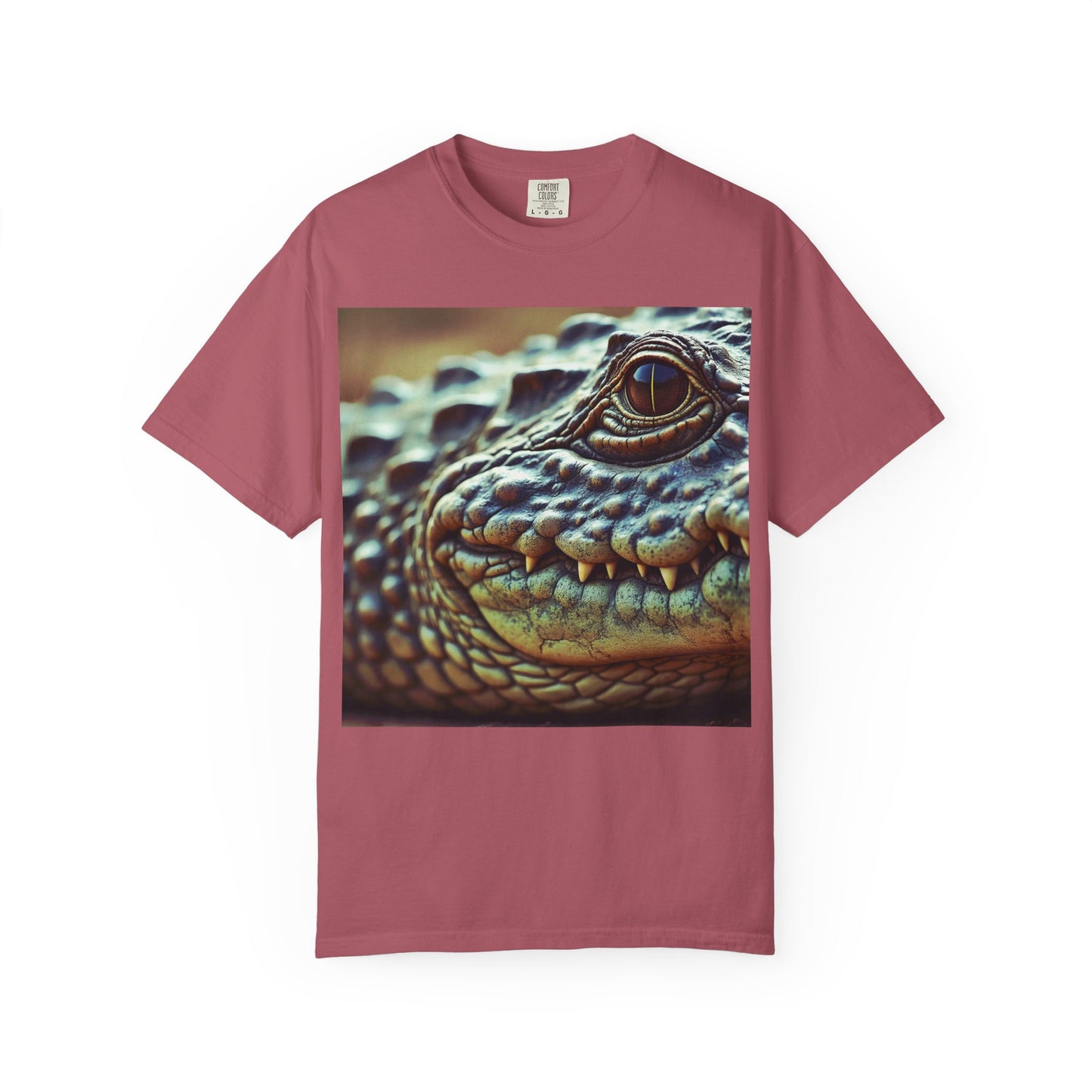 Aligator Unisex Garment-Dyed T-Shirt with Lizard Design, Cool Animal Tee for Nature Lovers, Gift for Her, Him, Birthday, Outdoor Enthusiasts