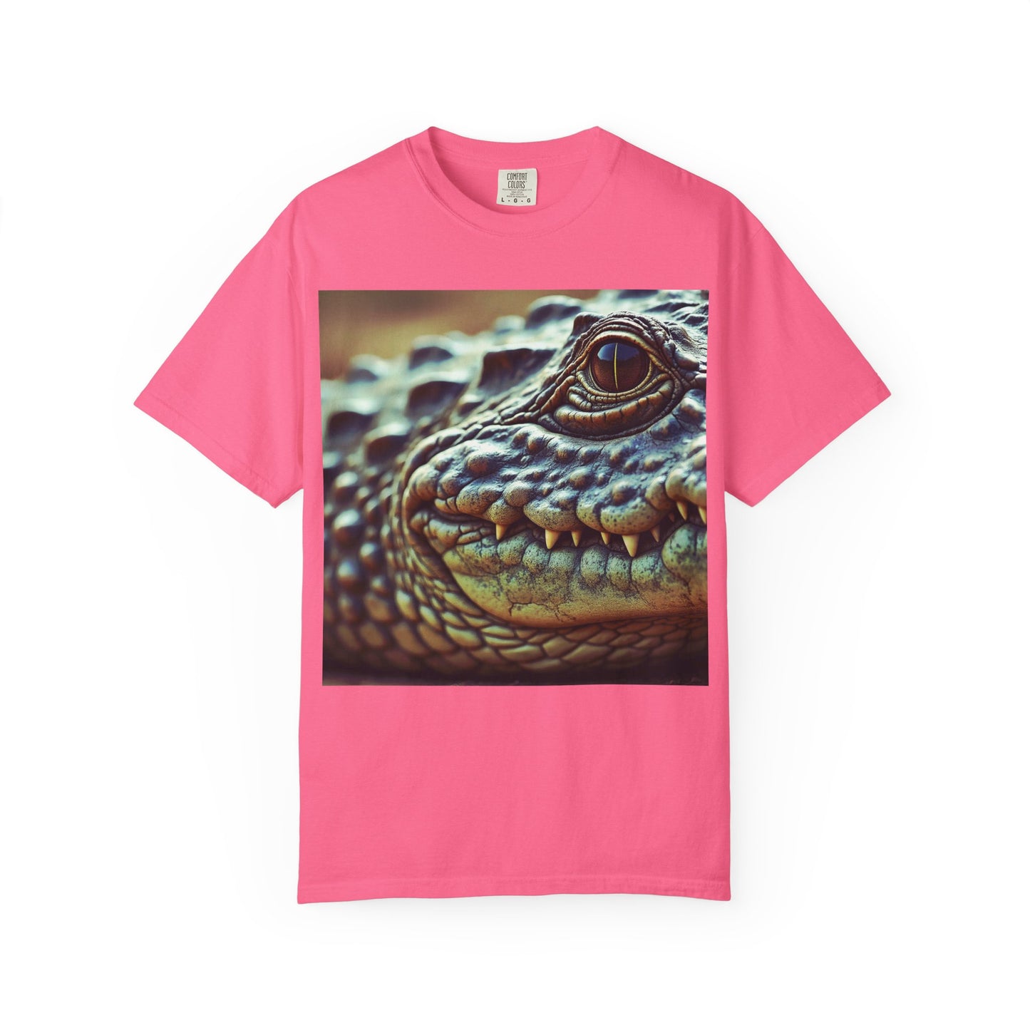 Aligator Unisex Garment-Dyed T-Shirt with Lizard Design, Cool Animal Tee for Nature Lovers, Gift for Her, Him, Birthday, Outdoor Enthusiasts