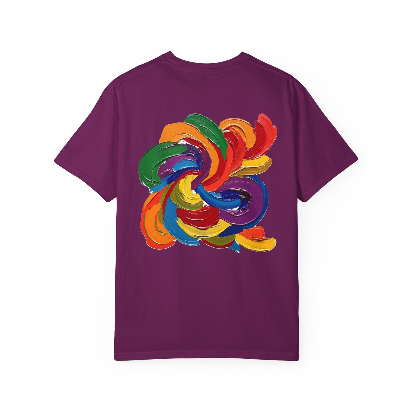 Colorful Swirl Unisex T-Shirt, Vibrant Art Tee, Casual Wear, Gift for Artists, Statement Shirt, Summer Outfit