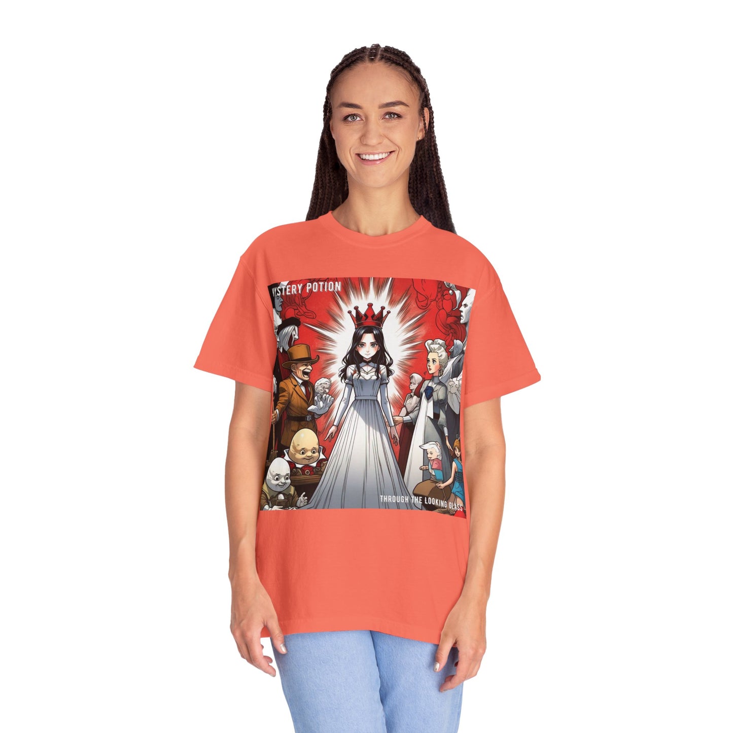 Mystery Potion's Alice In Wonderland Graphic Unisex T-shirt | Cool Casual Wear, Gift for Fans, Art Lovers, Anime Style Merch, Unique Everyday Tee