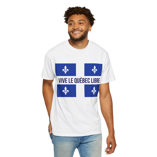 Vive le Québec Libre T-Shirt, Unisex Garment-Dyed Tee for Patriotic Celebrations, Canadian Pride Shirt, Quebec Independence Day [...]