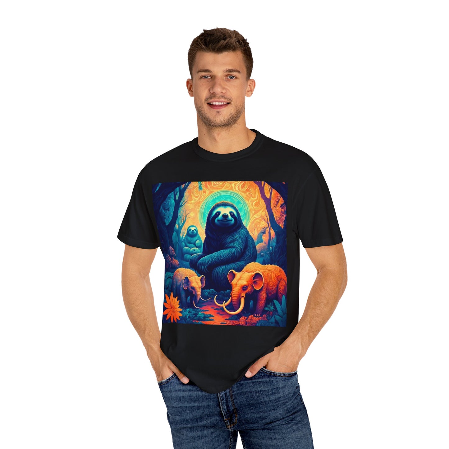 Vibrant Wildlife T-Shirt - Unisex Garment-Dyed Tee, Nature Lover Gift, Animal Art Shirt, Eco-Friendly Fashion, Summer Essentials