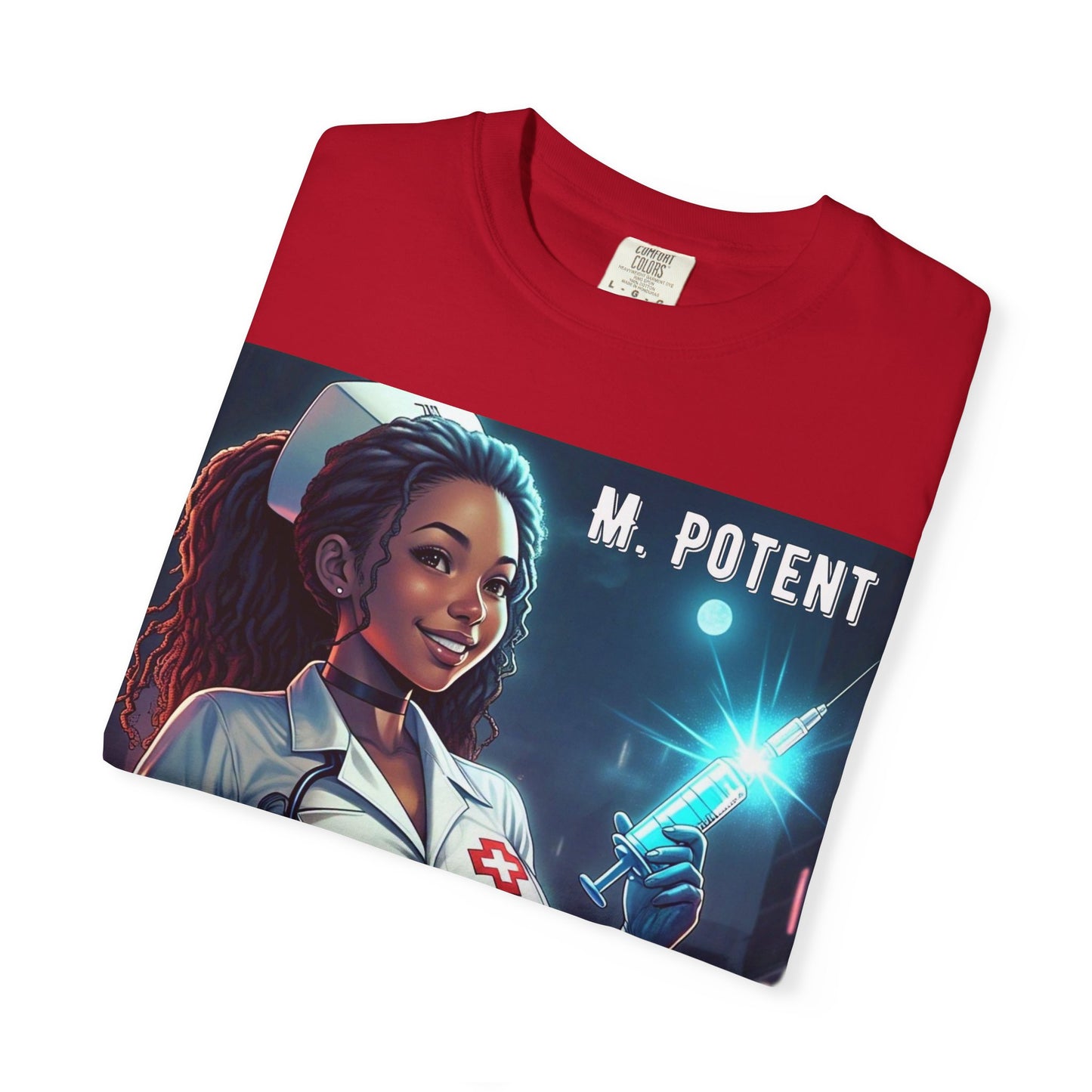 M. Potent's 'A Vaccine Against Evil', Medicine-Themed Unisex T-Shirt, Positive Vibes, Great for Nurses, Vaccination Awareness, Gift for Healthcare Workers