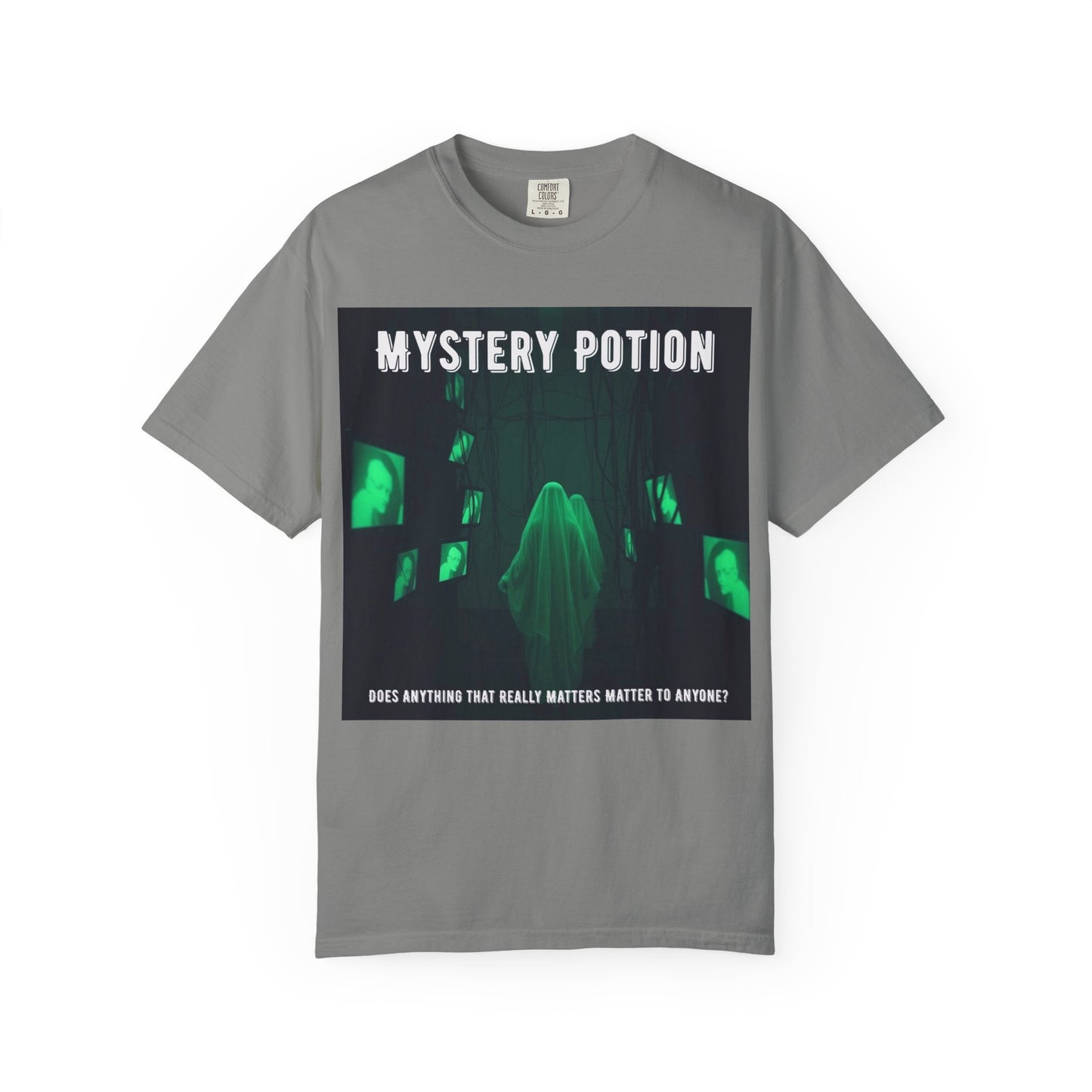 Mystery Potion Unisex T-Shirt | Ghostly Vibe | Perfect for Halloween, Gifts, or Casual Wear, Unique Tee, Spooky Apparel, Graphic Shirt