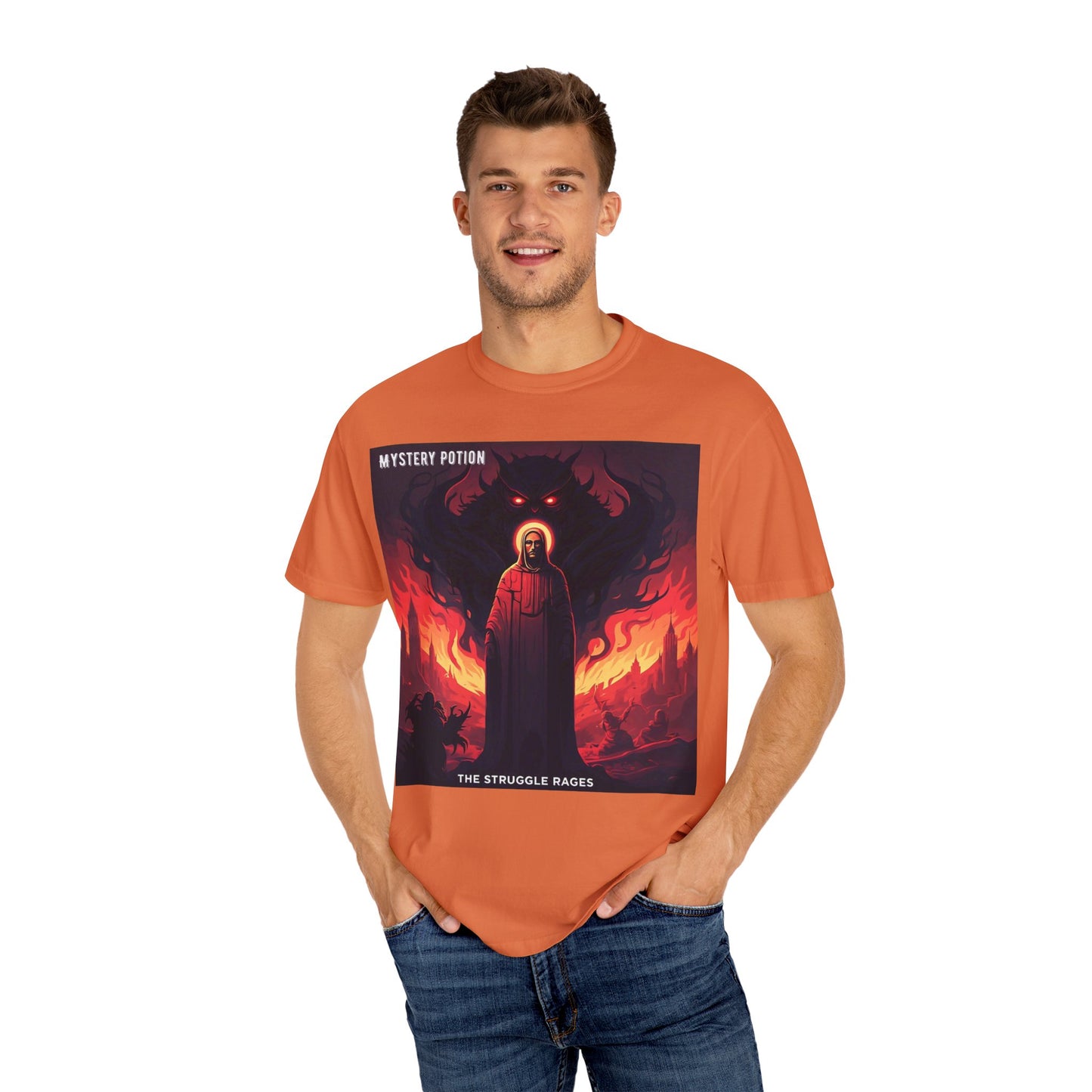 Mystical Struggle Graphic Tee - Perfect for Fans of Fantasy, Unique Gift, Casual Wear, Unisex T-shirt, Graphic Art Clothing