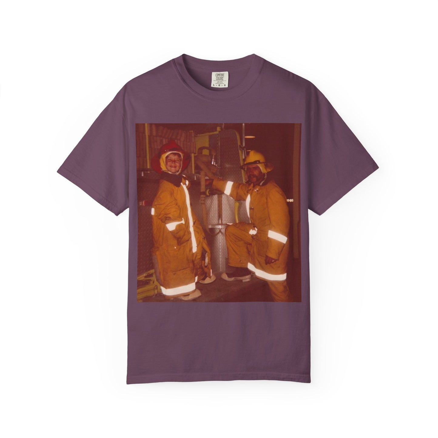 Vintage Firefighter T-Shirt, Unisex Garment-Dyed Tee, Retro Fire Rescue Shirt, Firefighter Gifts, Hero Tribute Apparel