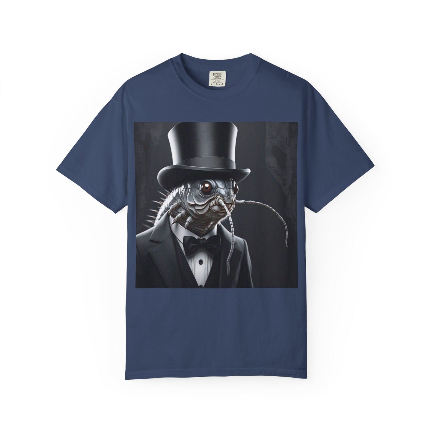Whimsical Silver Fish Gentleman T-shirt | Fun Gift for Aquatic Lovers, Unique Humor Shirt, Casual Wear, Creative Outfit
