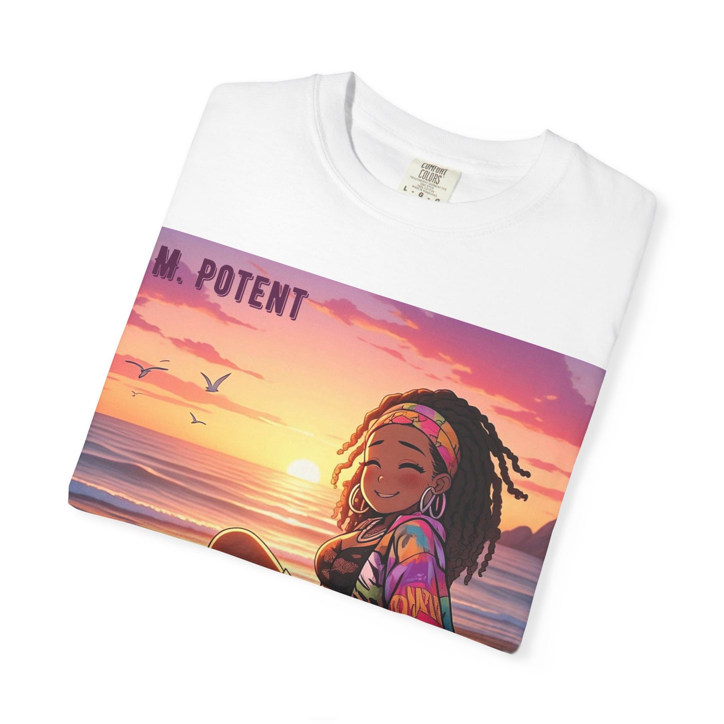 'Now You're Speaking My Language' by M. Potent, Beach Vibes Unisex Garment-Dyed T-shirt, Summer Apparel, Chill T-shirt, Vacation Wear, Perfect Gift for Sun Lovers, Graphic Tee