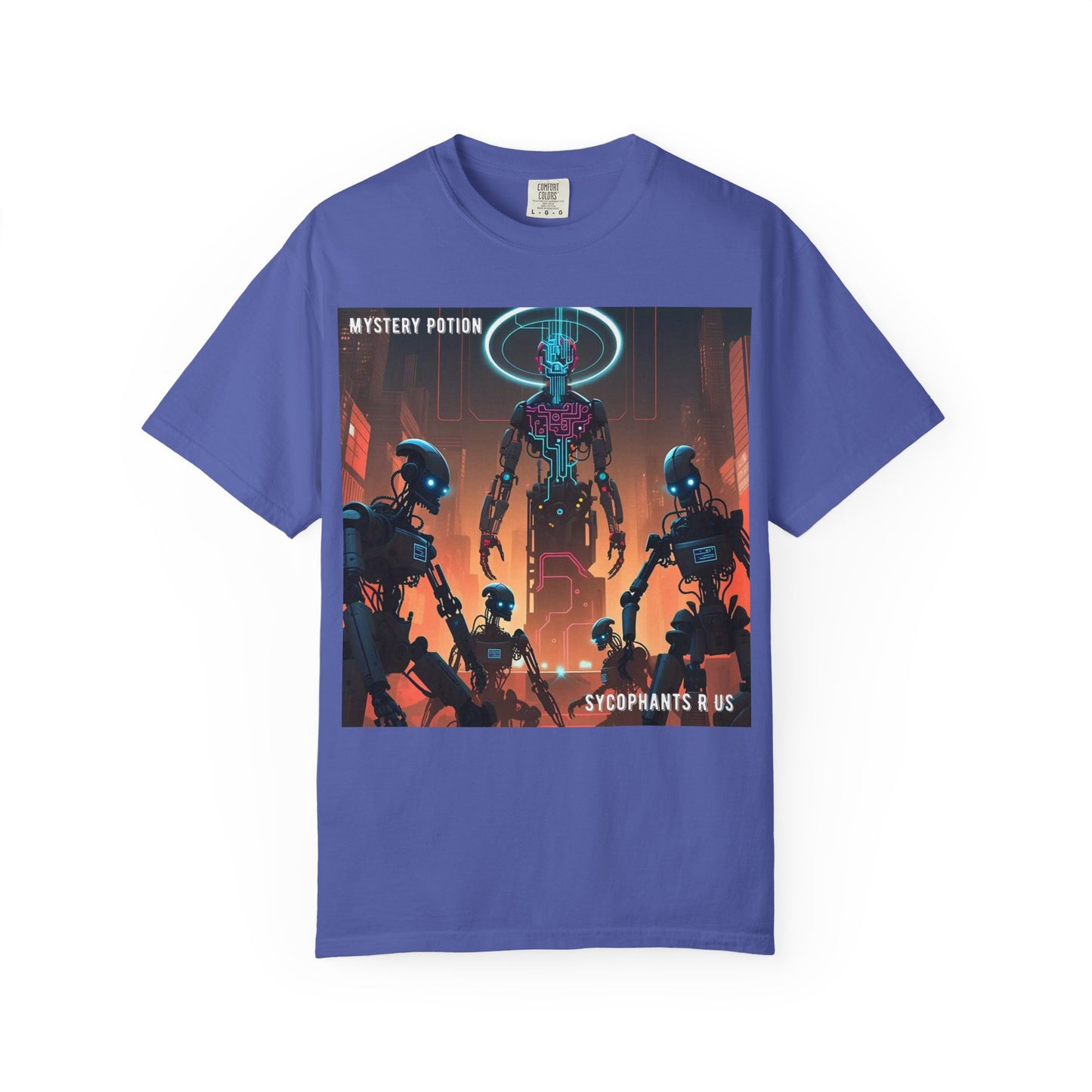 Retro Sci-Fi Graphic T-Shirt, Unisex Casual Tee, Cyberpunk Art Shirt, Gift for Nerds, Vintage Style Tee
