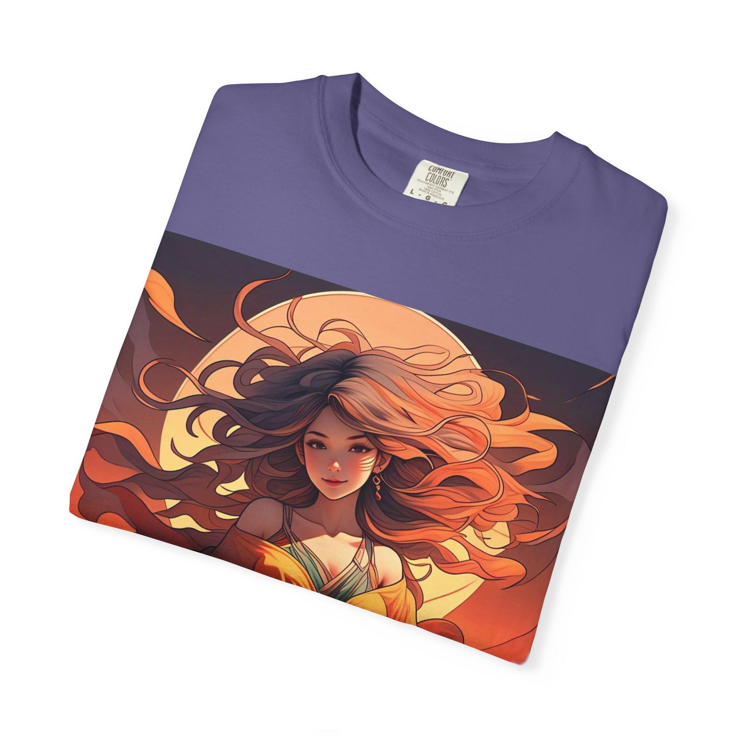 Mystical Autumn Goddess T-shirt, Enchanted Graphic Tee, Boho Style Apparel, Art Inspired Top, Unique Gift for Her, Festival Fashion