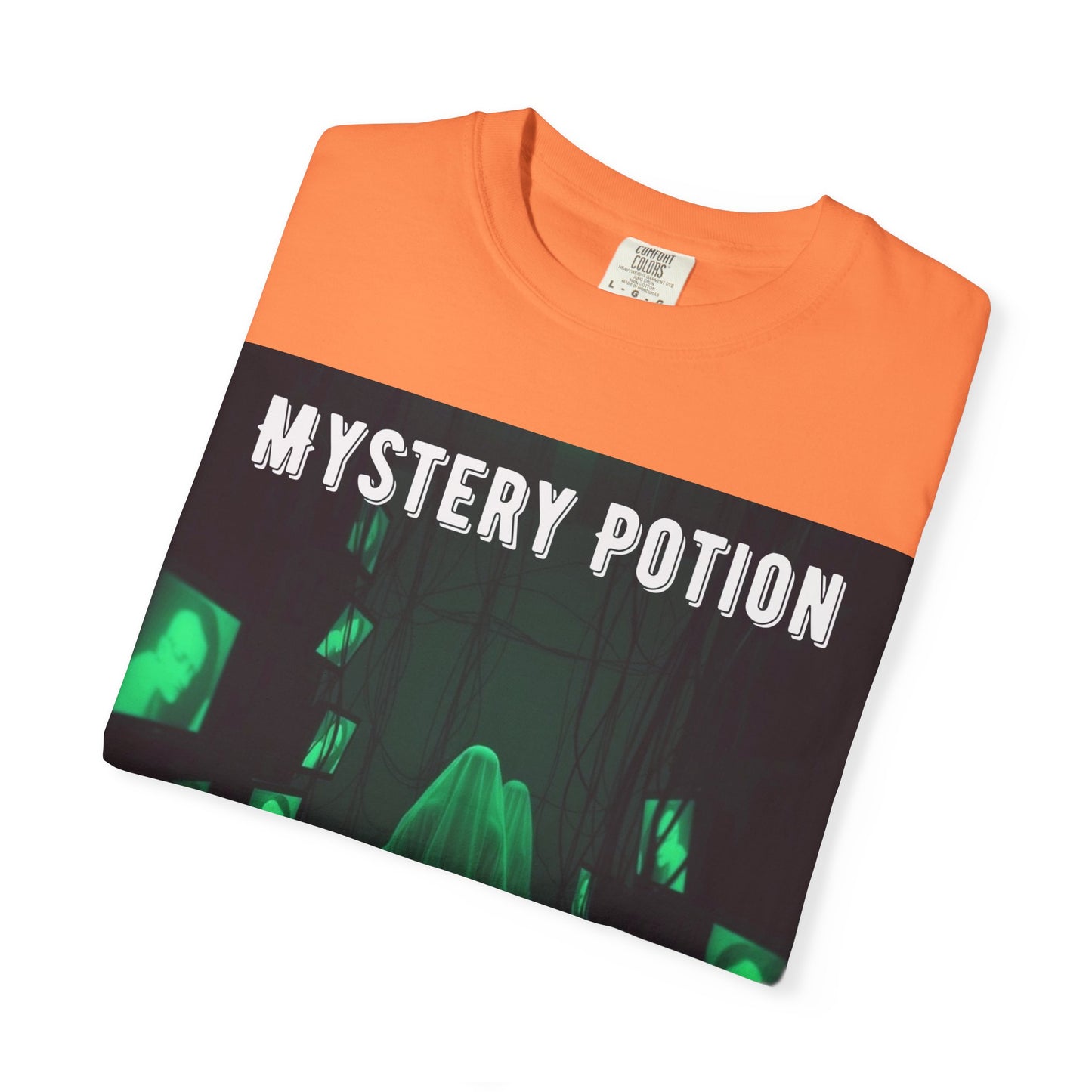 Mystery Potion Unisex T-Shirt | Ghostly Vibe | Perfect for Halloween, Gifts, or Casual Wear, Unique Tee, Spooky Apparel, Graphic Shirt