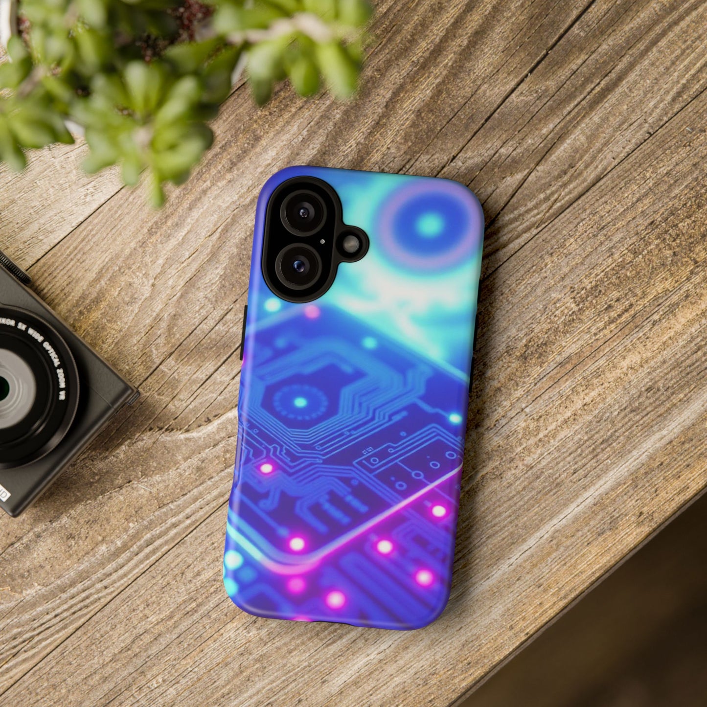 Electronics-Inspired Phone Case, Tough Cases for Tech Enthusiasts, Vibrant Tech Designs, Unique Gift for Gadget Lovers, Abstract [...]