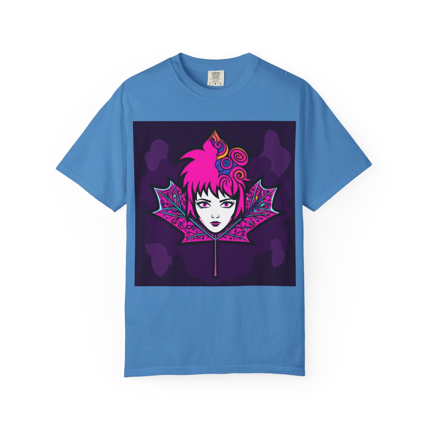 Emily The Maple Leaf Vibrant Graphic Tee: Retro Pop Art T-Shirt, Unique Gift, Casual Wear, Festival Fashion, Fun Style, Unisex Apparel