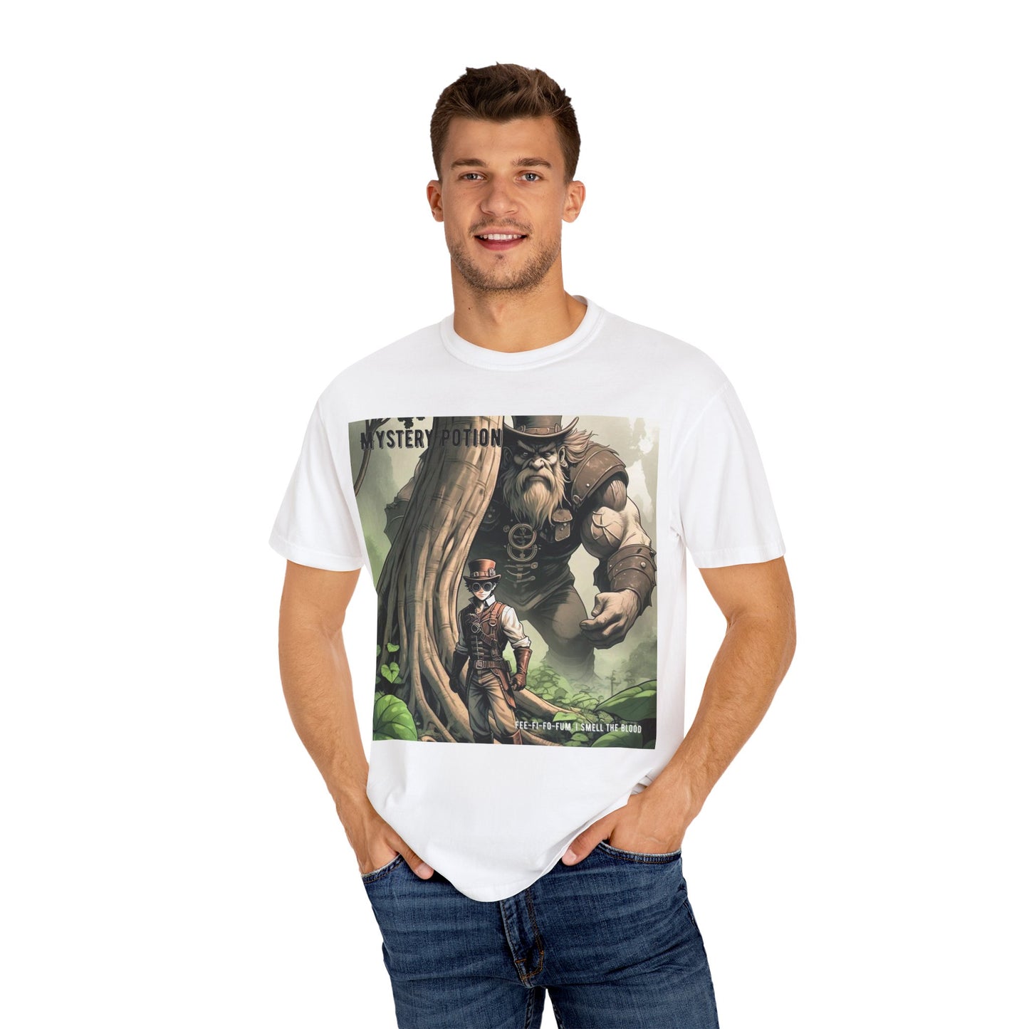 Mystery Potion Adventure T-Shirt, Fantasy Shirt, Unisex Graphic Tee, Gamer Gift, Nature Lover Gift, Cool T-Shirt for Events