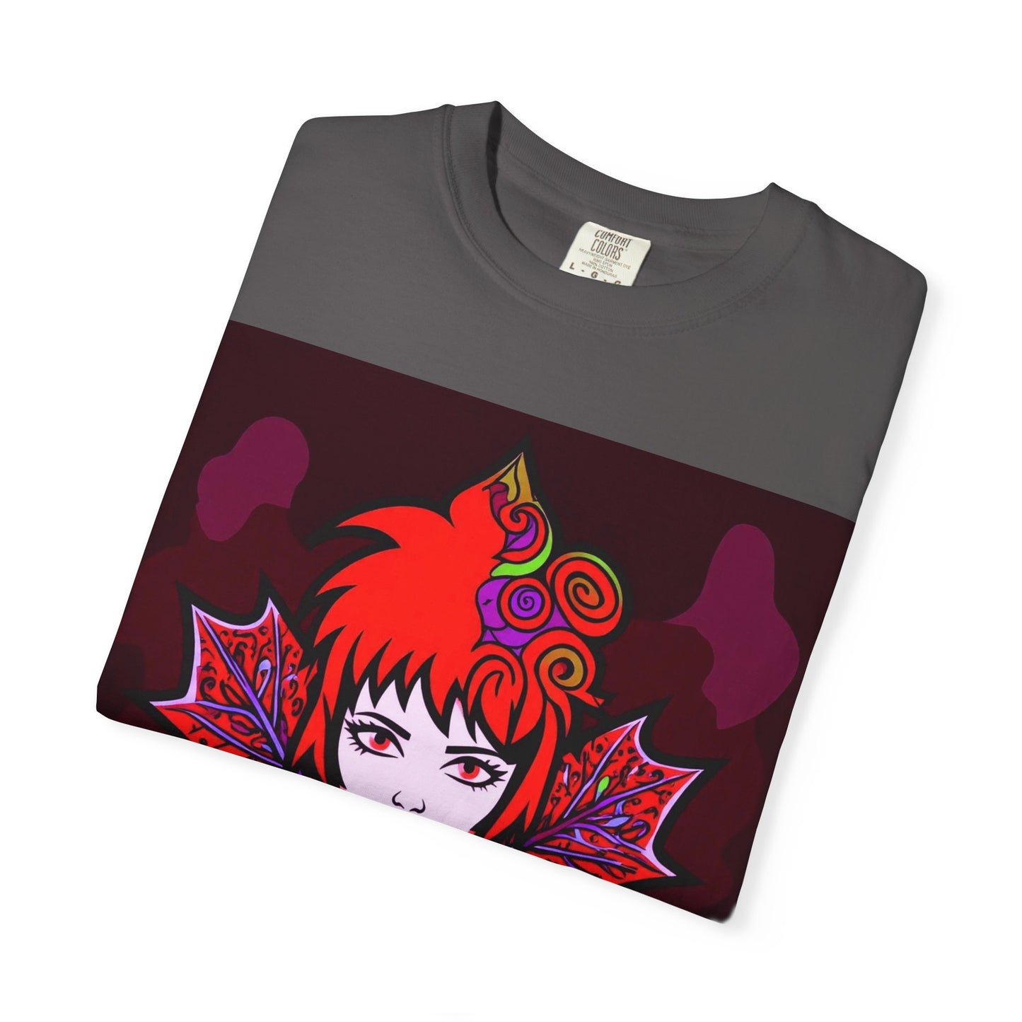 Emily The Maple Leaf Vibrant Art T-Shirt, Bohemian Graphic Tee, Unique Artwear, Gift for Art Lovers, Festival Clothing, Unisex Fashion, Canadian Patriots