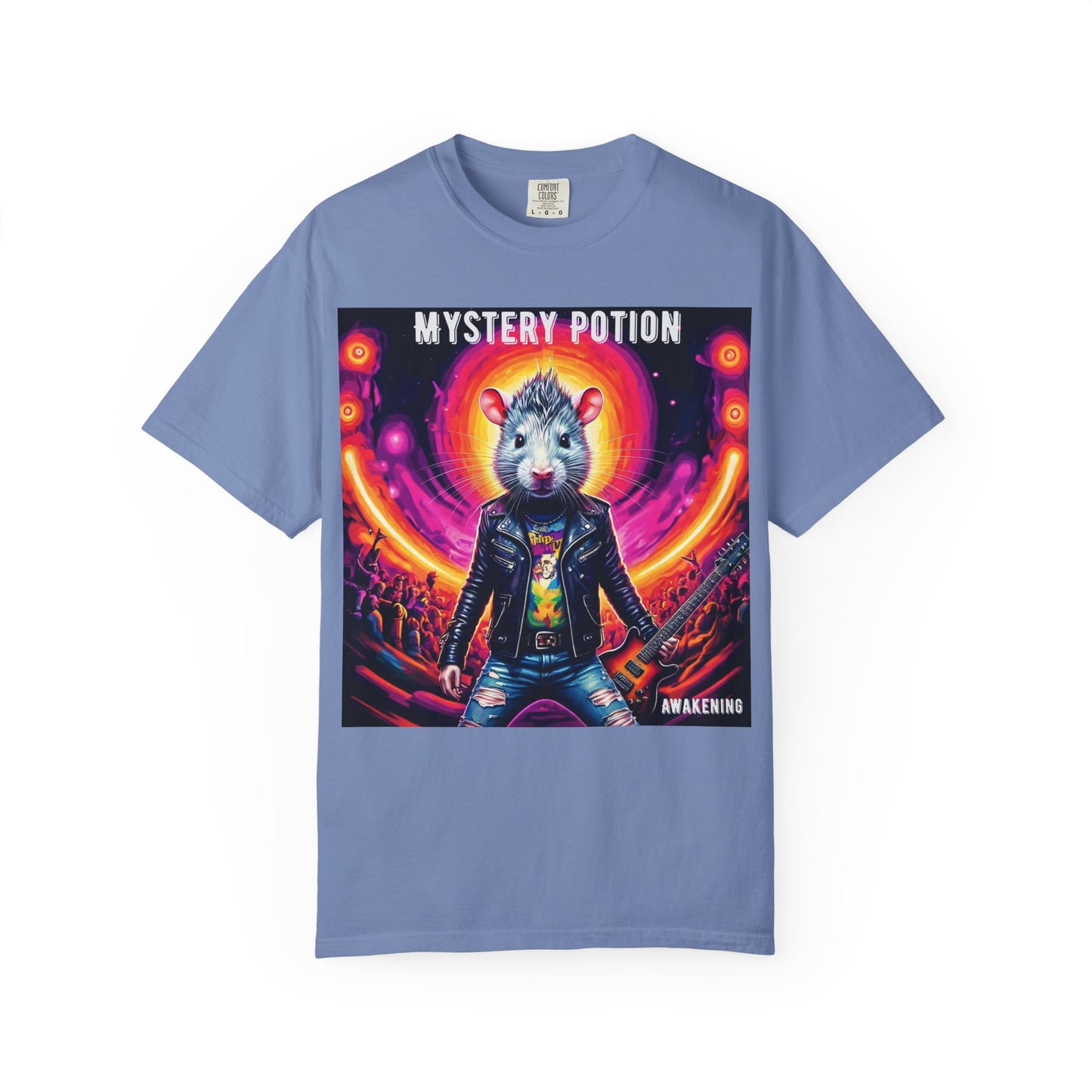 Mystical Hamster Graphic Tee | Unisex Edgy T-Shirt, Perfect for Festivals, Concerts, Gifts, Casual Wear, and Parties