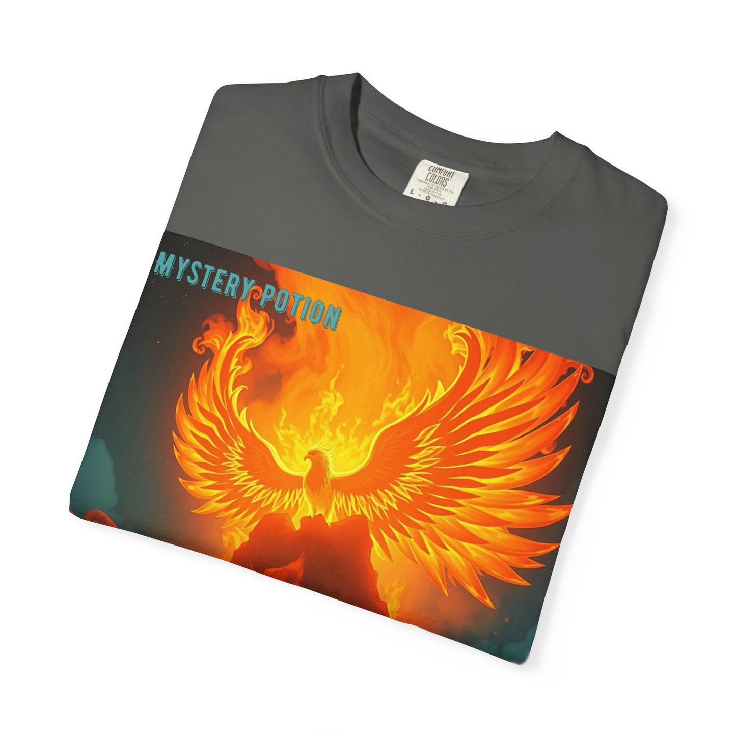 'Blessed With Pure Awesomeness' Mystery Phoenix Graphic Unisex T-shirt, Cool Casual Wear, Unique Gift for Nature Lovers, Birthday, Summer Event, Spiritual Design