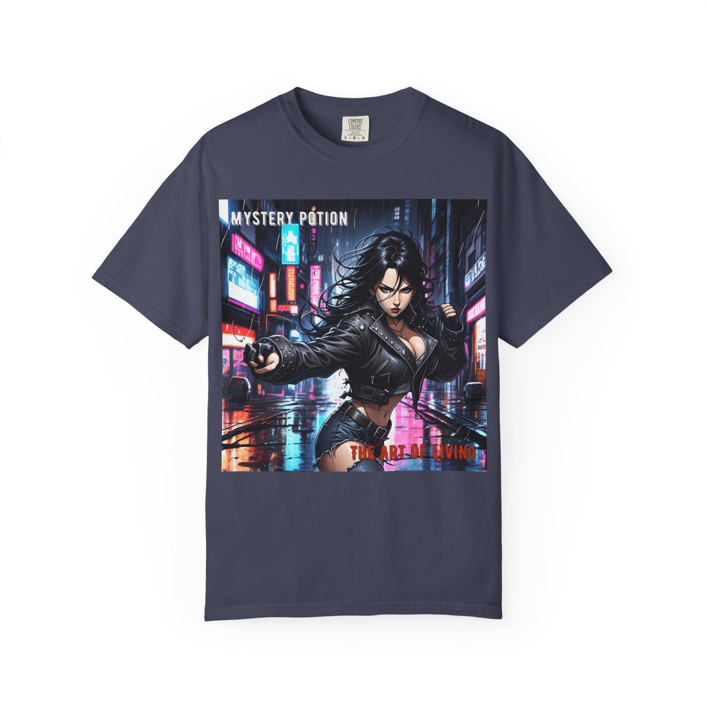 Mystery Potion Art Of Living Graphic T-Shirt, Cool Unisex Tee, Urban Style Apparel, Casual Streetwear, Gift for Gamers, Graphic Tee for Events