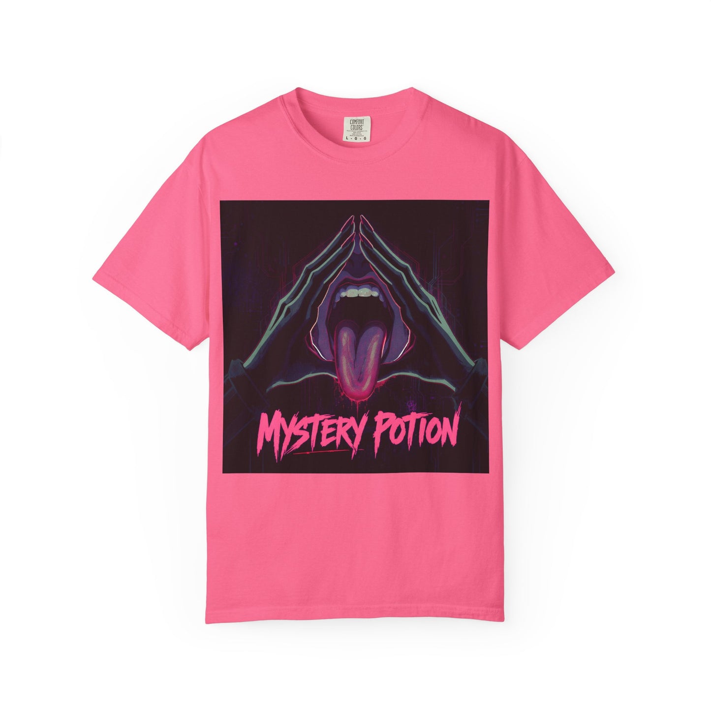Mystery Potion Graphic Tee, Unisex T-Shirt for Festivals, Gift for Friends, Retro Vibes, Statement Shirt