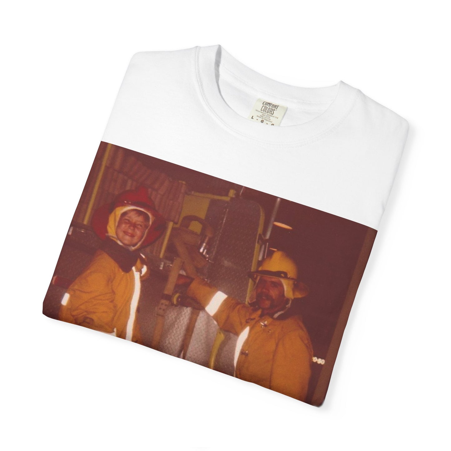 Vintage Firefighter T-Shirt, Unisex Garment-Dyed Tee, Retro Fire Rescue Shirt, Firefighter Gifts, Hero Tribute Apparel