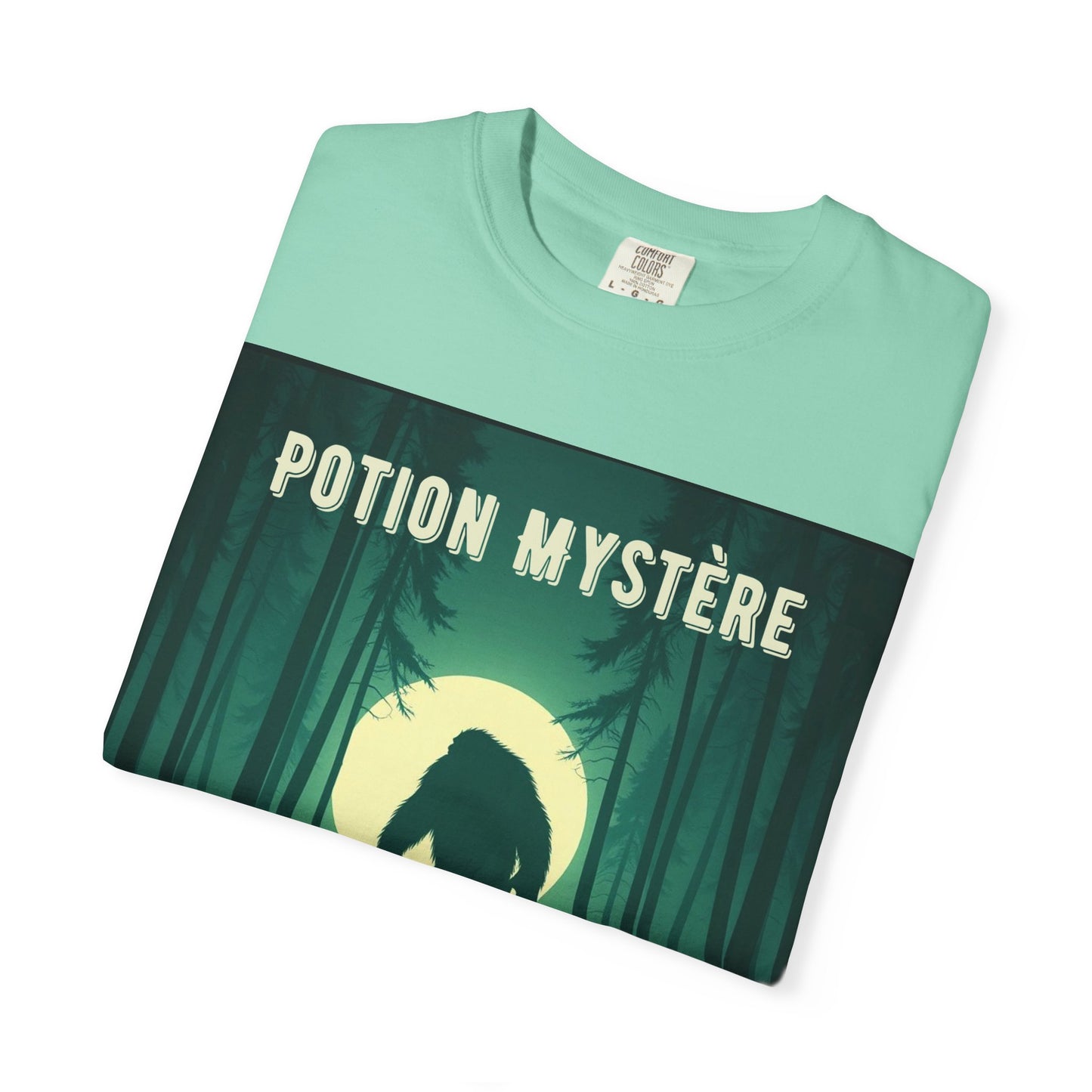 'Yeti' par Potion Mystère, Mysterious Yeti T-Shirt, Unisex Graphic Tee, Adventure Apparel, Gift for Explorers, Nature-Inspired Clothing for Sasquatch Lovers