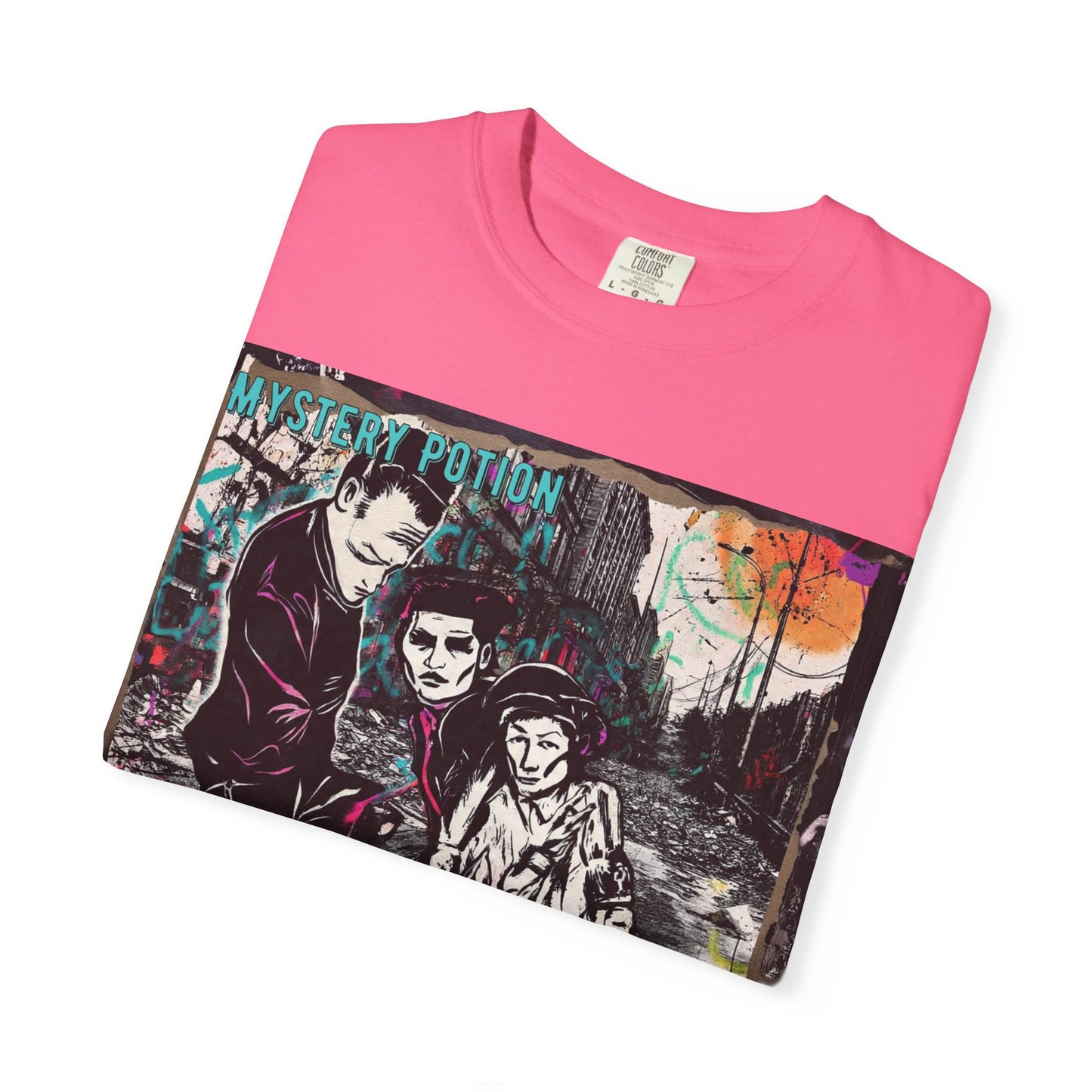 'You Think The World Is Overpopulated' by Mystery Potion, Street Art Unisex T-Shirt - Alternative Fashion, Graphic Tee for Music Lovers, Gifting, Urban Style, Everyday Wear