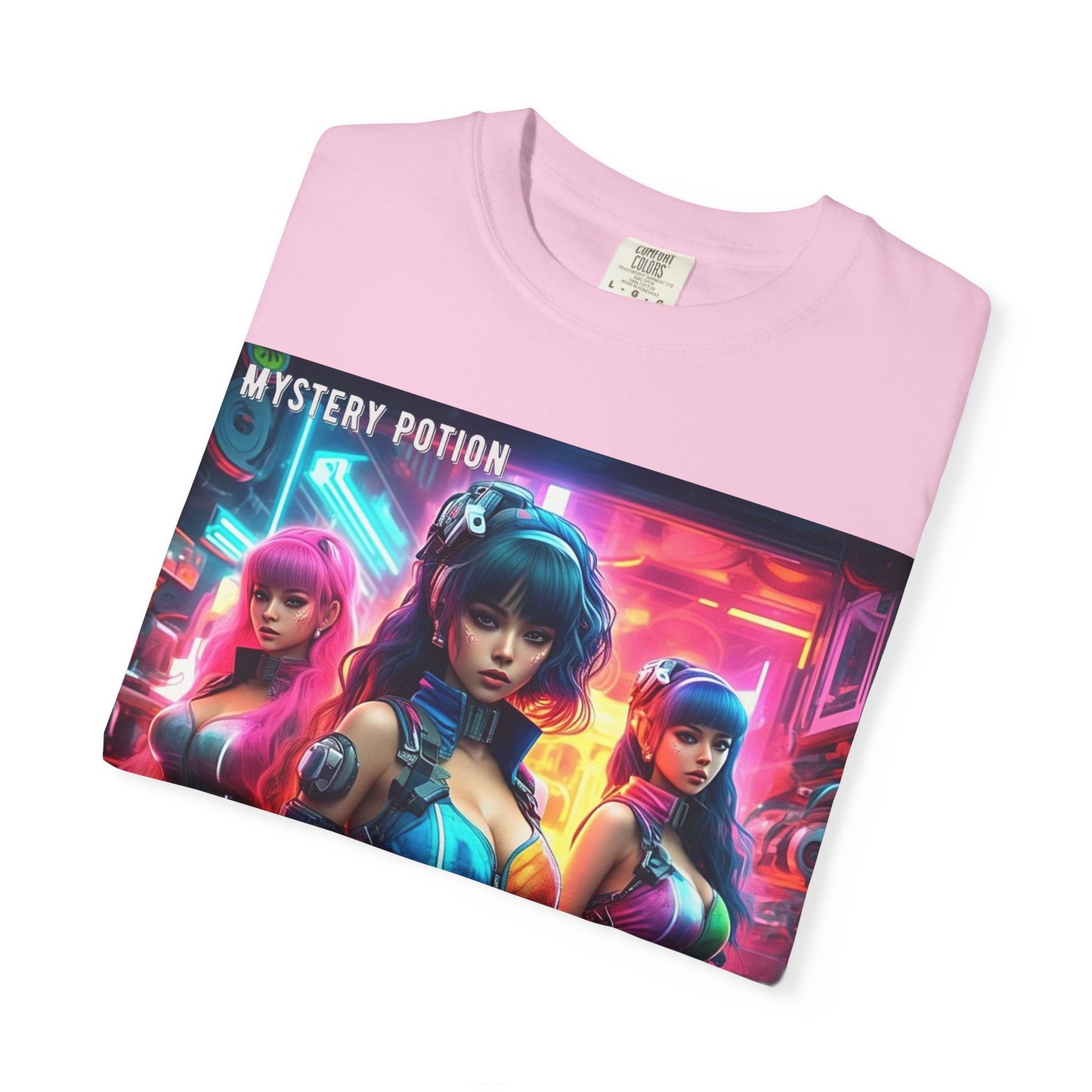 'Indústria 4.0' by Mystery Potion Unisex Garment-Dyed T-shirt, Cyberpunk T-shirt, Gamer Apparel, Unique Graphic Tee, Gift for Fans