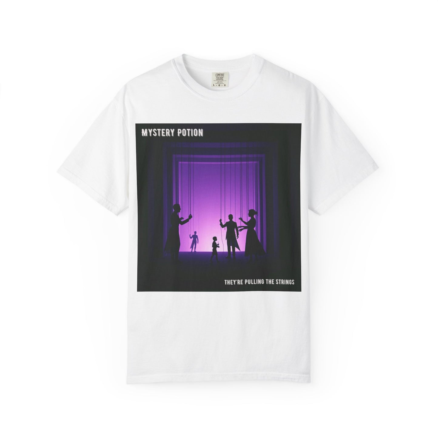 'They're Pulling the Strings' by Mystery Potion, Unisex T-Shirt - Playful Graphic Tee for Creative Souls, Perfect for a Fun Night Out, Gift for Art Lovers, Casual Wear, [...]