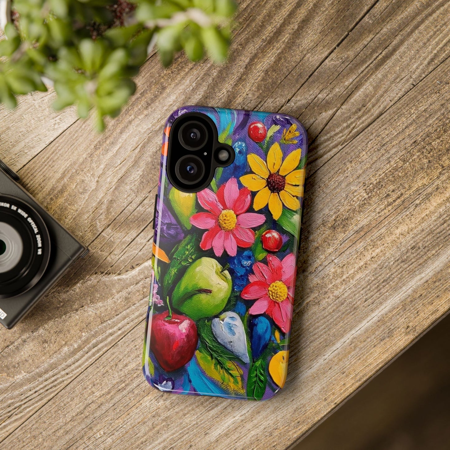 Flower to the Power of Fruit Tough Cases, vibrant, colorful floral and culinary beauty and classy