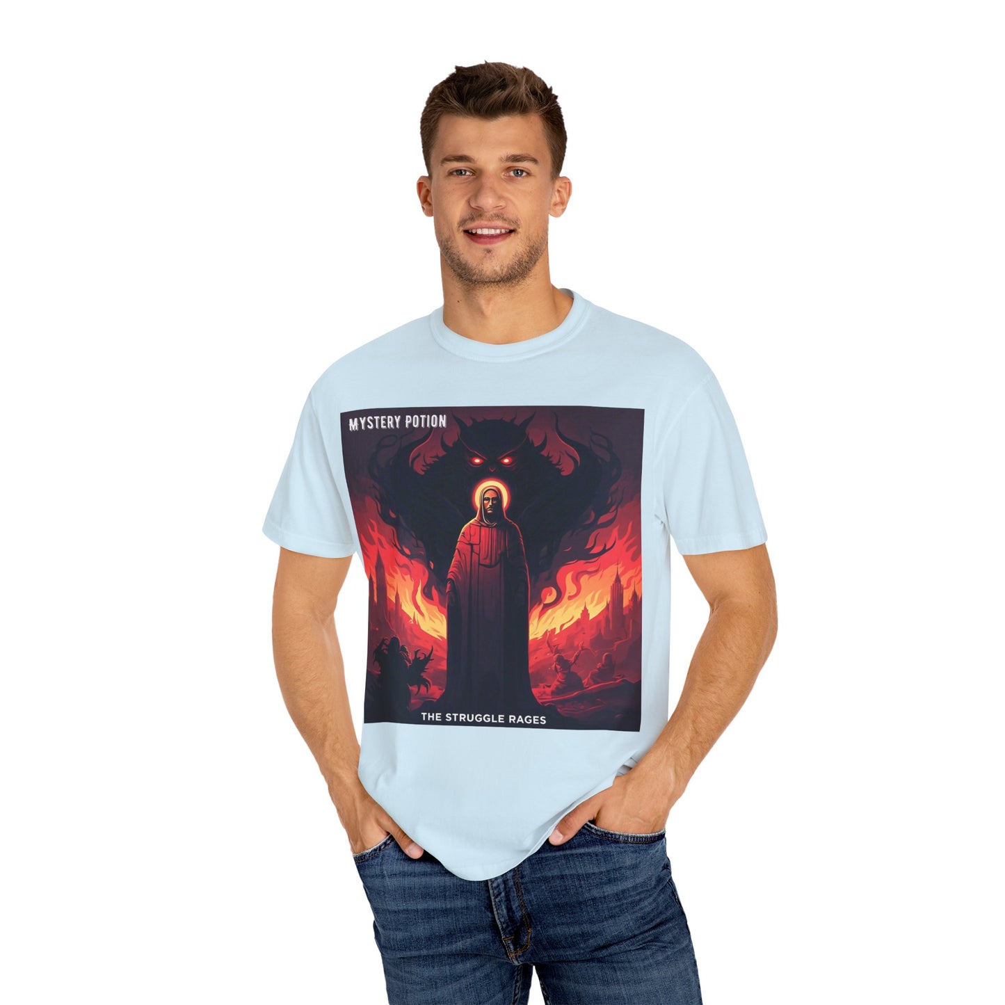 Mystical Struggle Graphic Tee - Perfect for Fans of Fantasy, Unique Gift, Casual Wear, Unisex T-shirt, Graphic Art Clothing