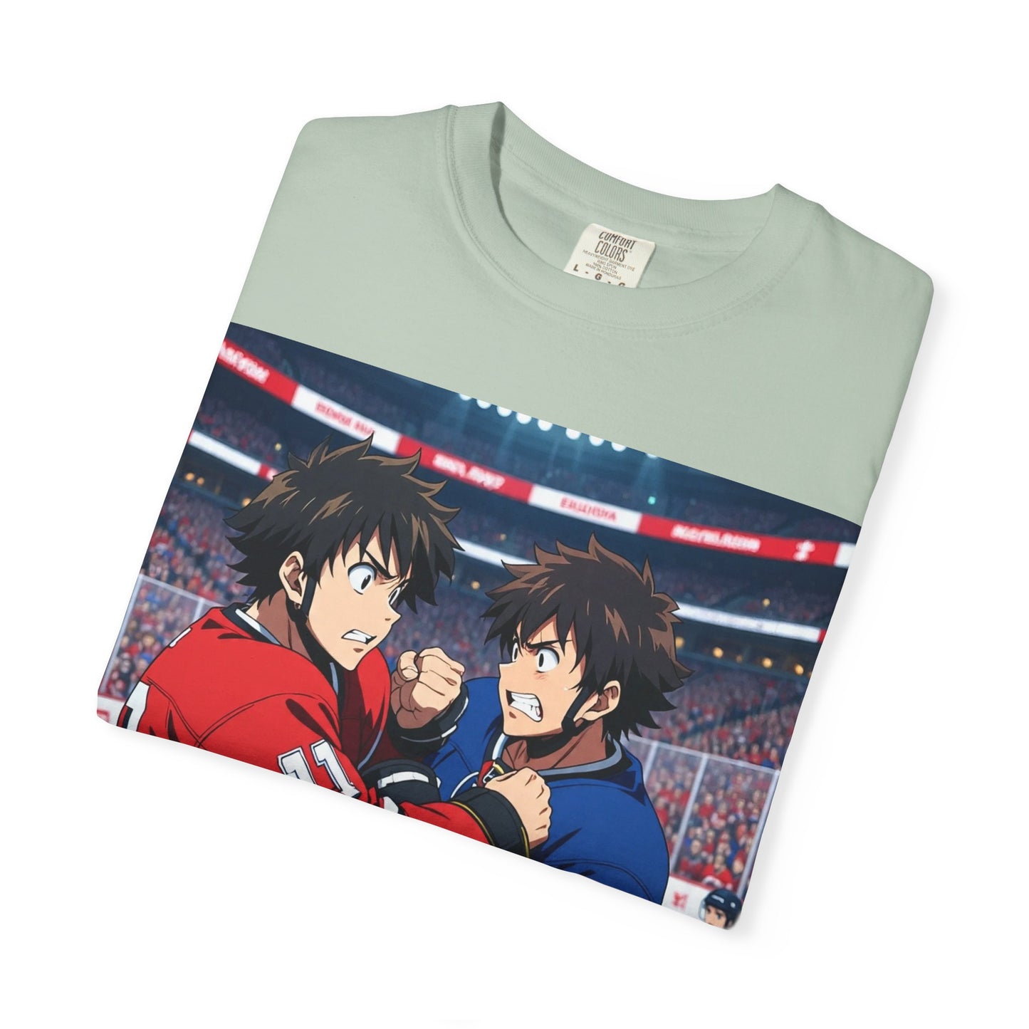 Hockey Fight T-Shirt | Unisex Vintage Graphic Tee | Perfect for Gamers | Gift for Fans | Casual Wear | Anime Rivalry Streetwear