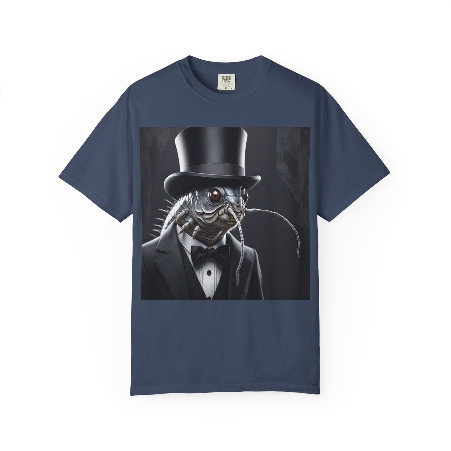 Whimsical Silver Fish Gentleman T-shirt | Fun Gift for Aquatic Lovers, Unique Humor Shirt, Casual Wear, Creative Outfit