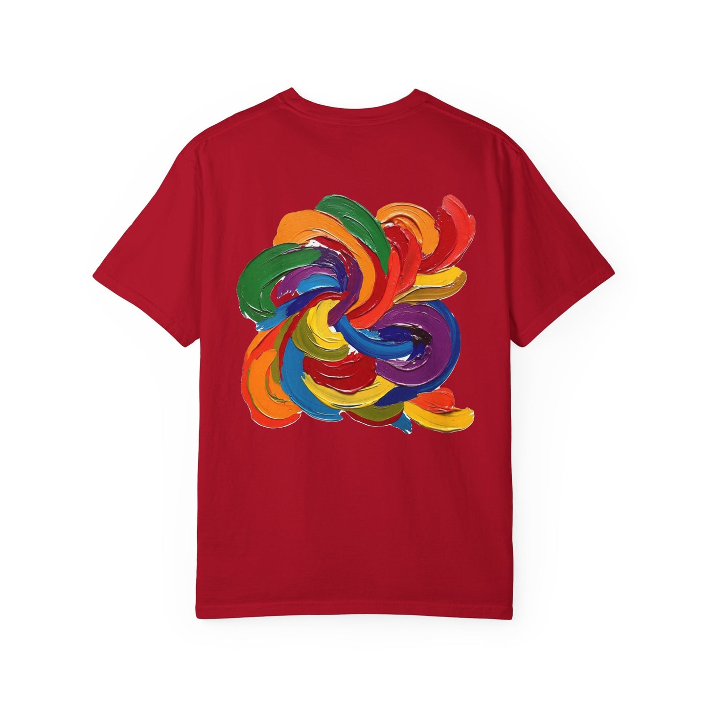 Colorful Swirl Unisex T-Shirt, Vibrant Art Tee, Casual Wear, Gift for Artists, Statement Shirt, Summer Outfit