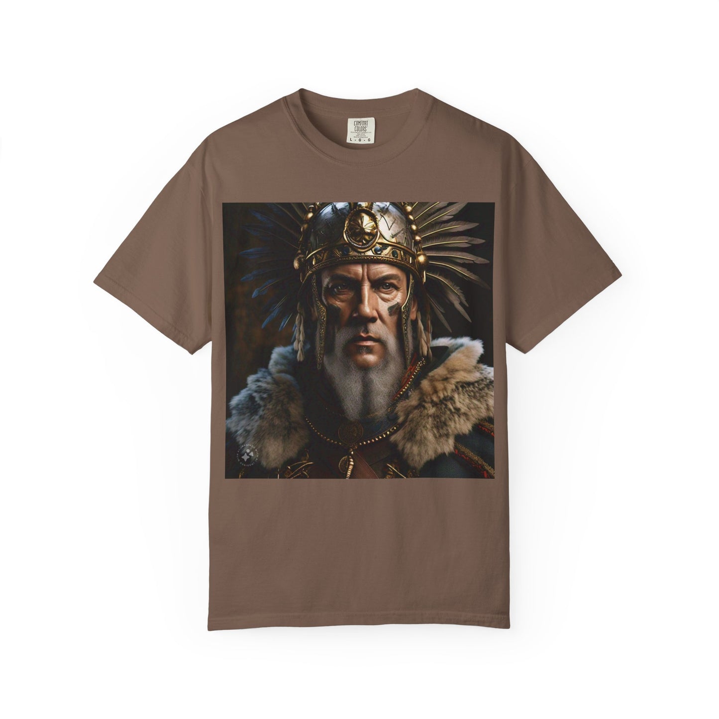 Warrior Spirit Garment-Dyed T-Shirt, Vintage Tee, Unisex Fashion, Gift for Him, Casual Wear, Graphic Top, Everyday Style