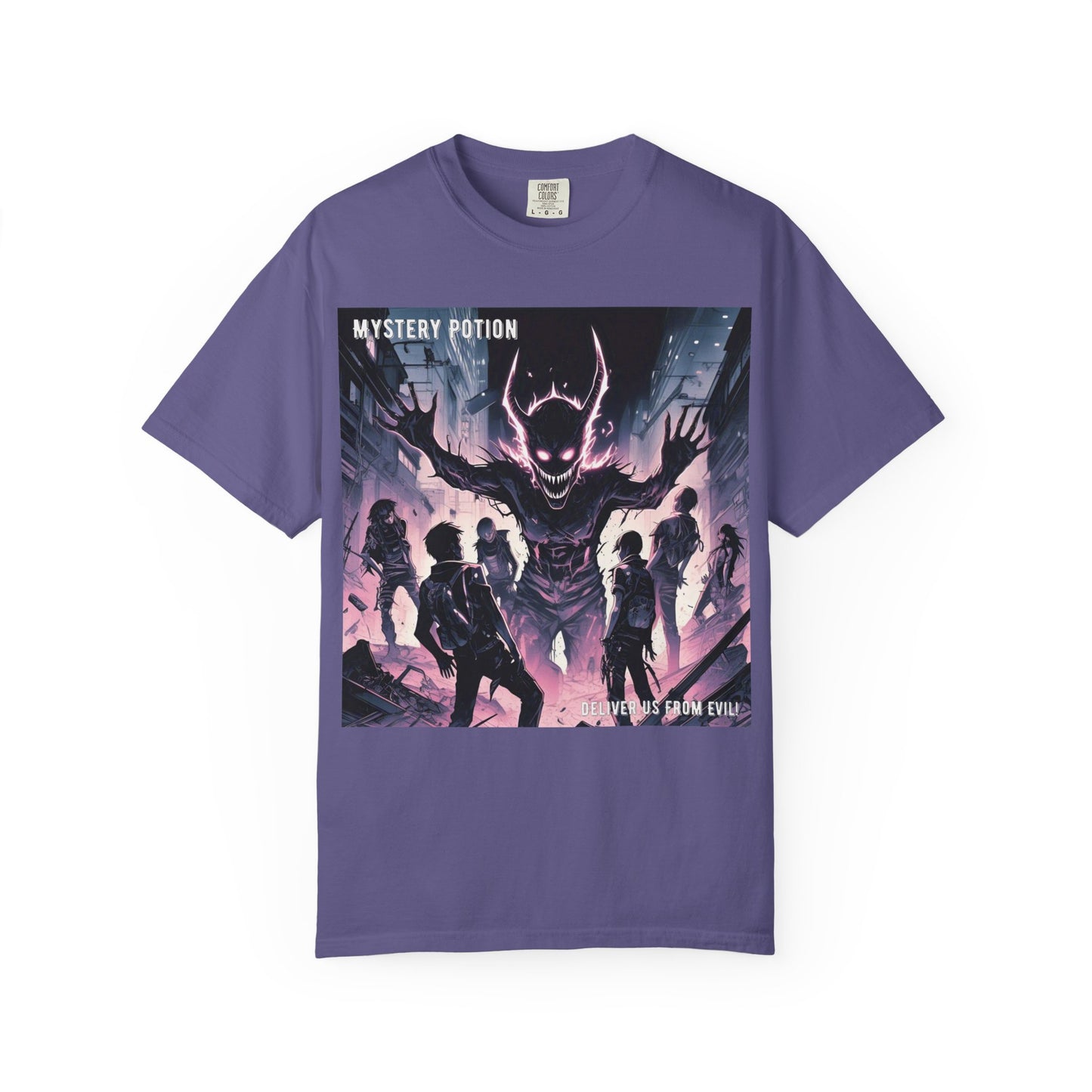 Mystery Potion Evil Satanic Graphic Tee, Unisex T-Shirt for Gamers, Cosplay Costume, Casual Wear, Unique Devilish Gift Idea