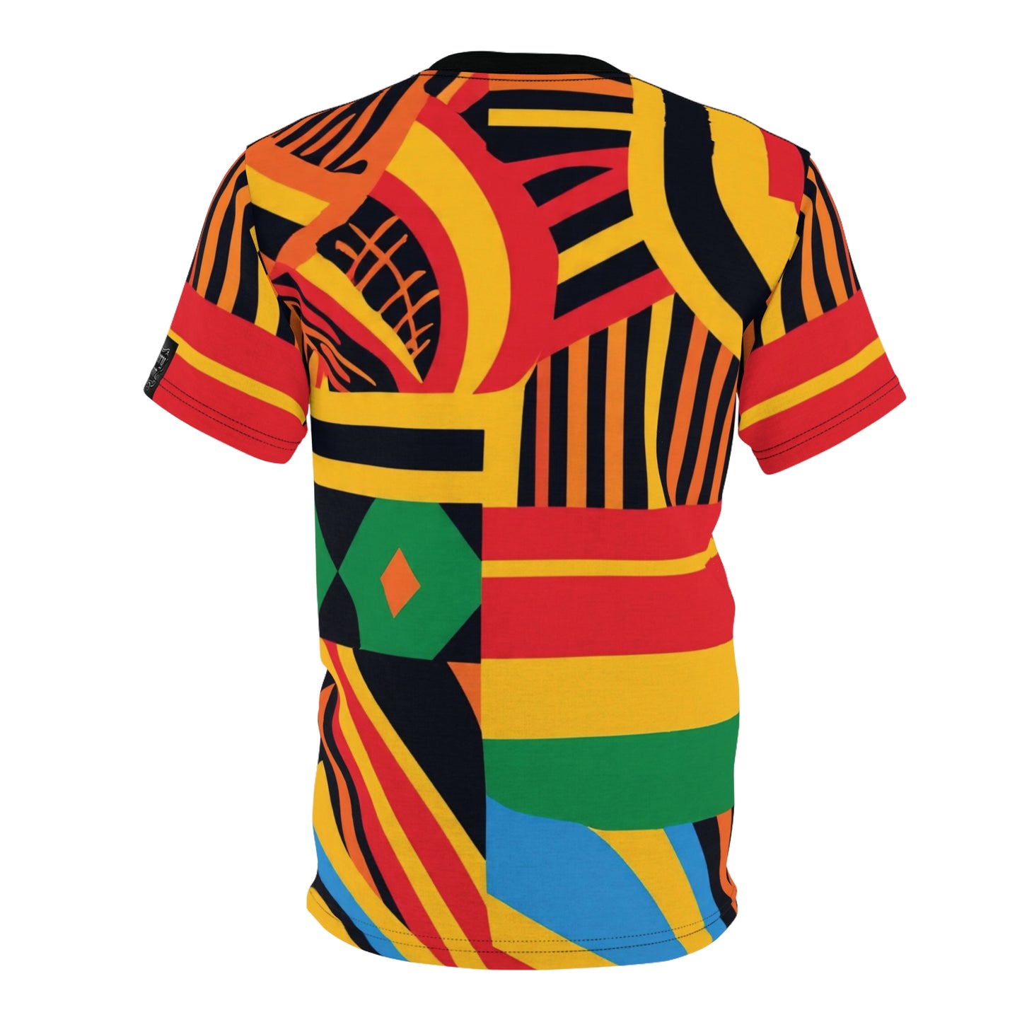 Vibrant Unisex South African Style Graphic Tee | Colorful AOP T-Shirt, Fun Casual Wear, Unique Art Tee, Gift for Art Lovers, Everyday Fashion