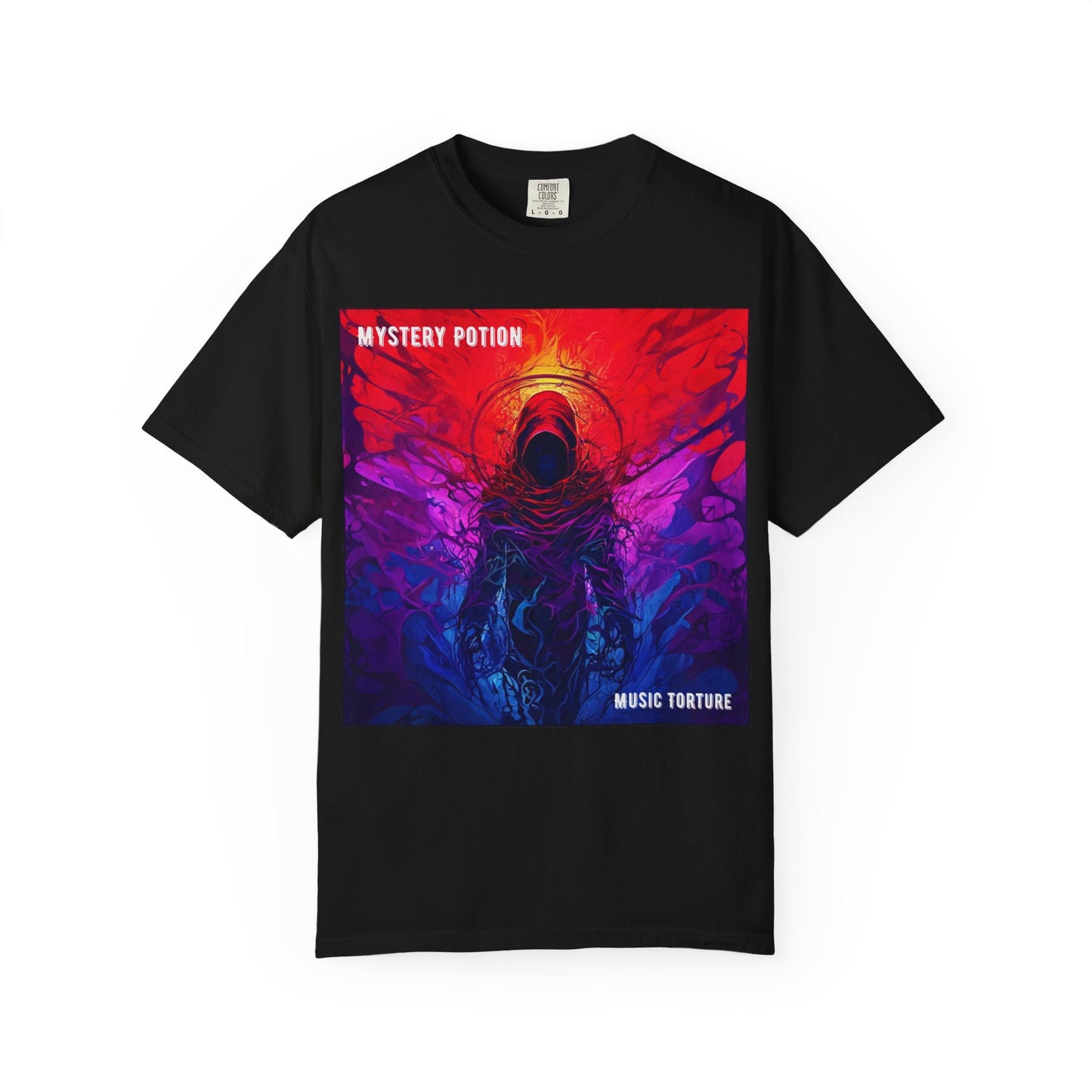 'Music Torture' by Mystery Potion Unisex Garment-Dyed T-shirt, Music Torture Tee, Vibrant Graphic Shirt, Cool Casual Wear, Gift for Music Lovers, [...]