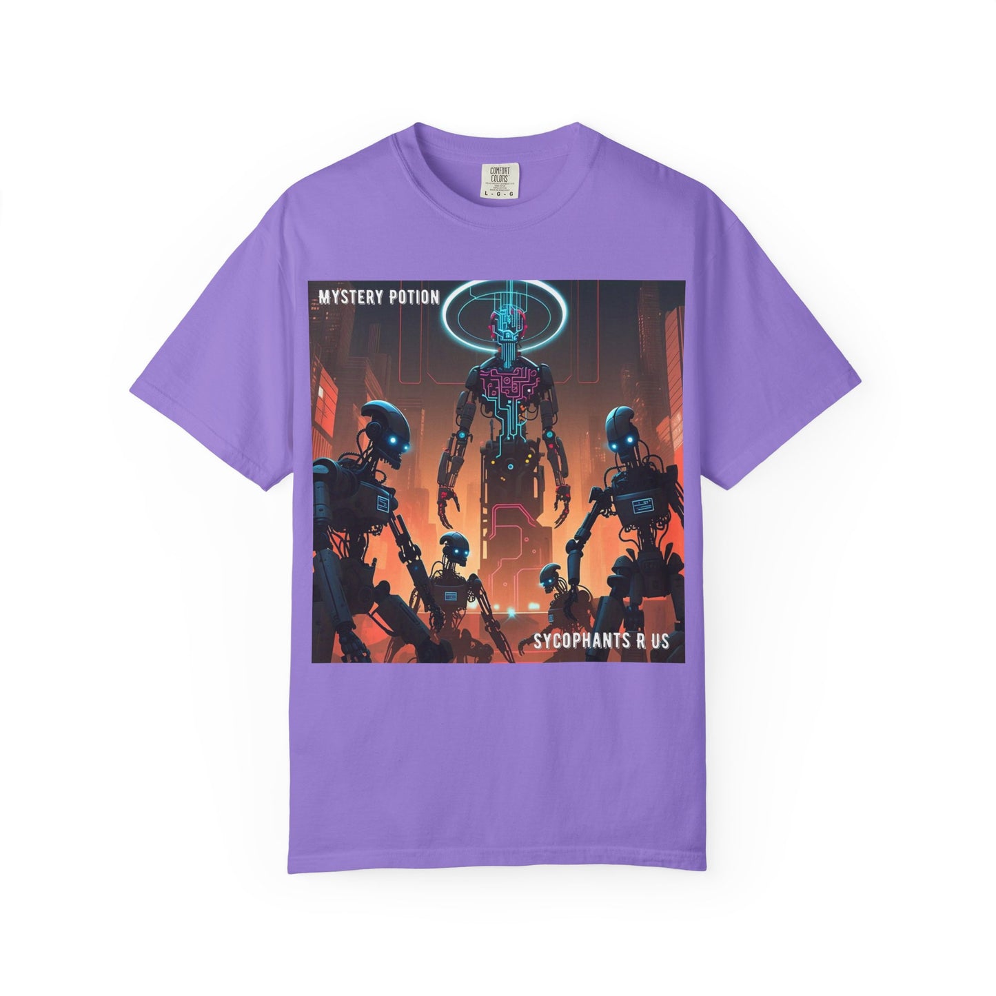 Retro Sci-Fi Graphic T-Shirt, Unisex Casual Tee, Cyberpunk Art Shirt, Gift for Nerds, Vintage Style Tee