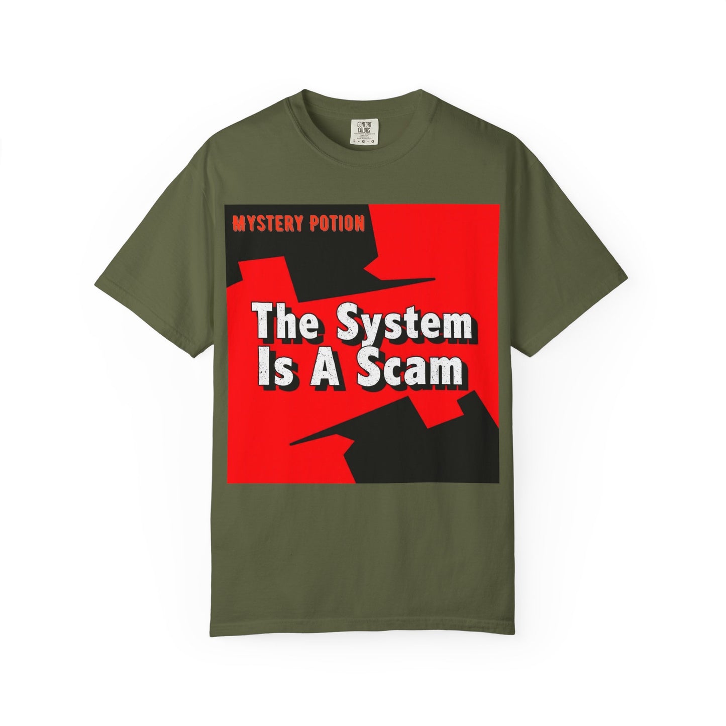 'The System Is A Scam' by Mystery Potion Unisex T-shirt, Casual Wear, Statement Tee, Gift for Activists, Trendy Apparel