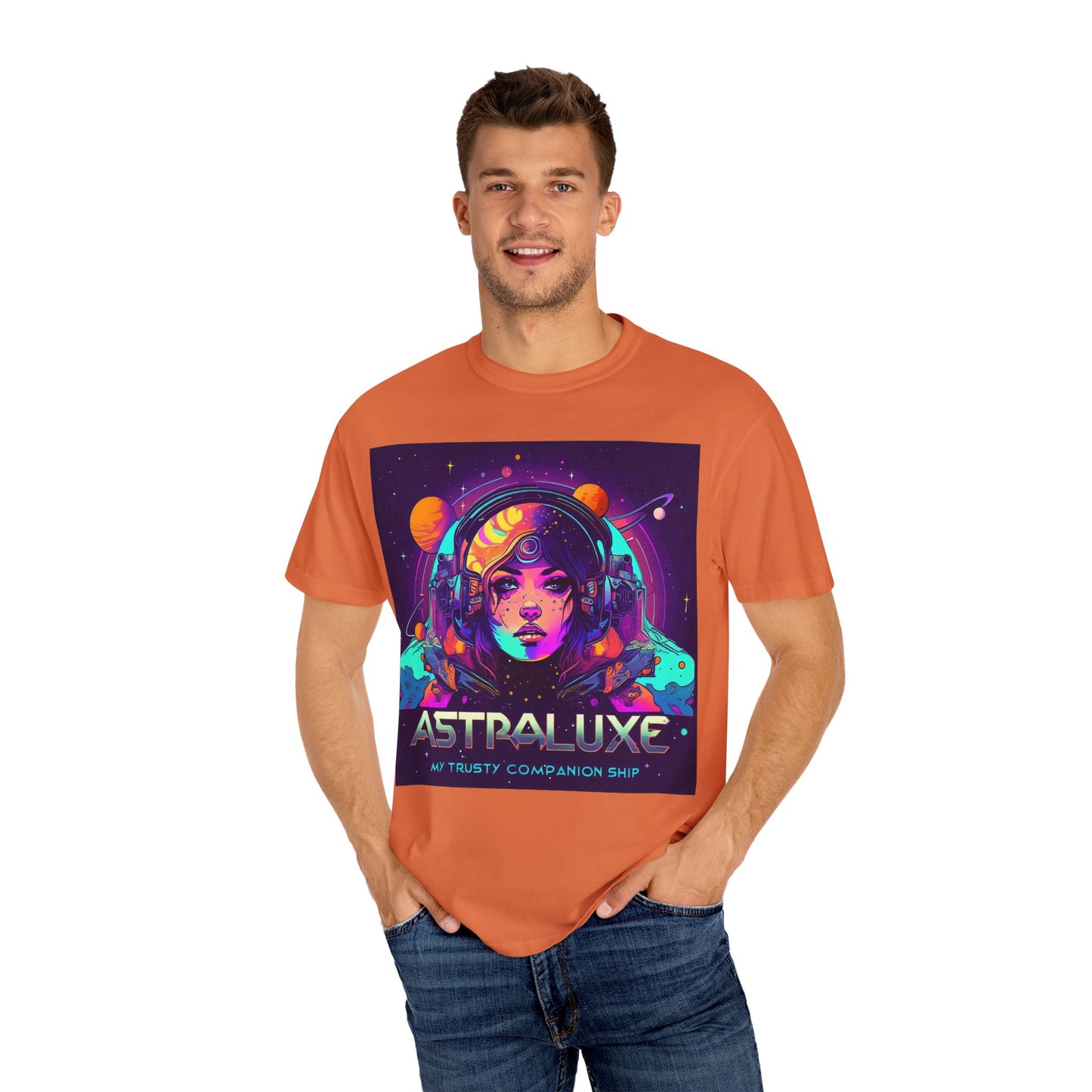 Astraluxe Unisex T-Shirt, Space Theme Tee, Gifts for Sci-Fi Lovers, Cosplay Costume, Festival Wear, Vintage Graphic Top
