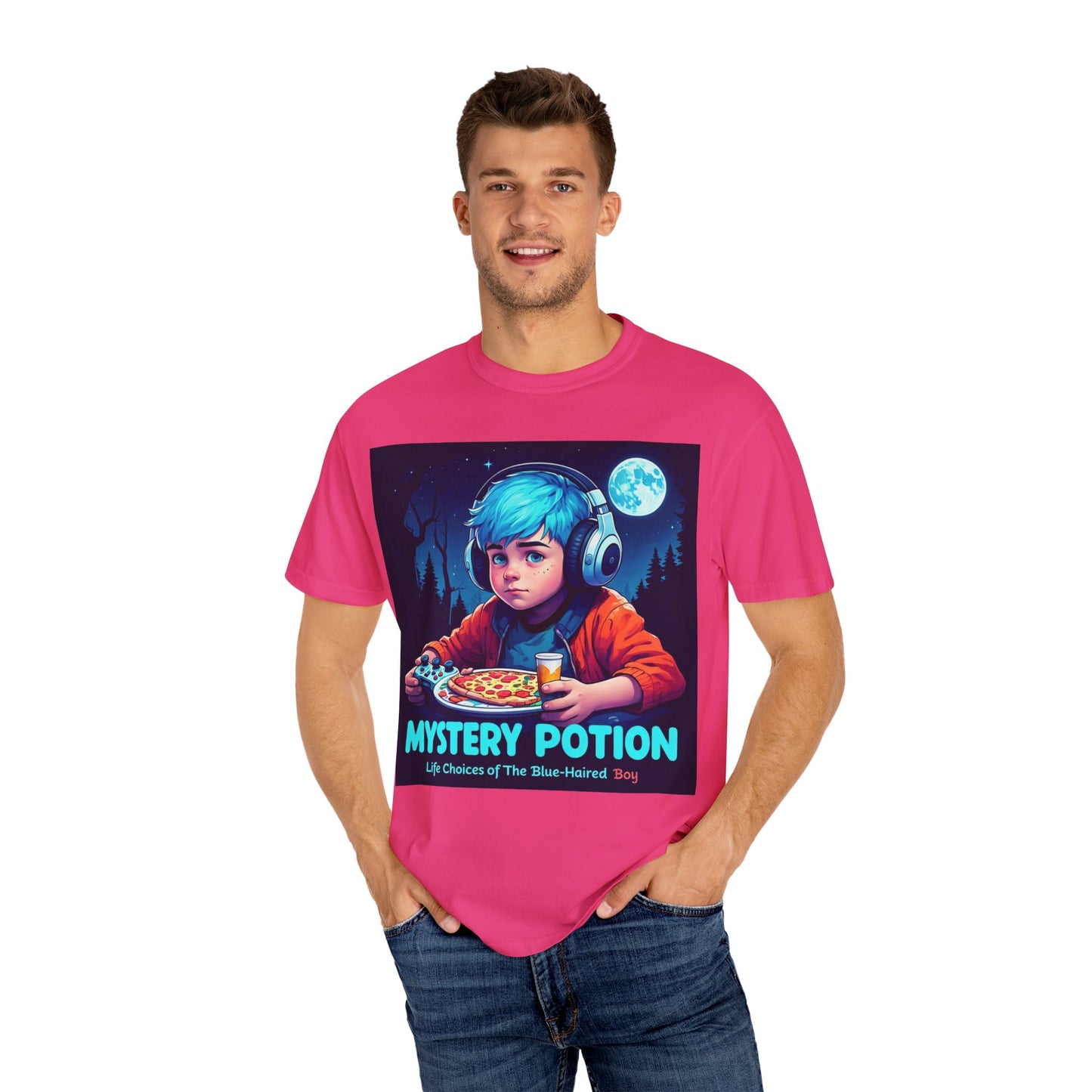 Mystery Potion T-shirt, Gamer Tee, Unisex Graphic Tee, Quirky Gift, Unique Design, Retro Vibe