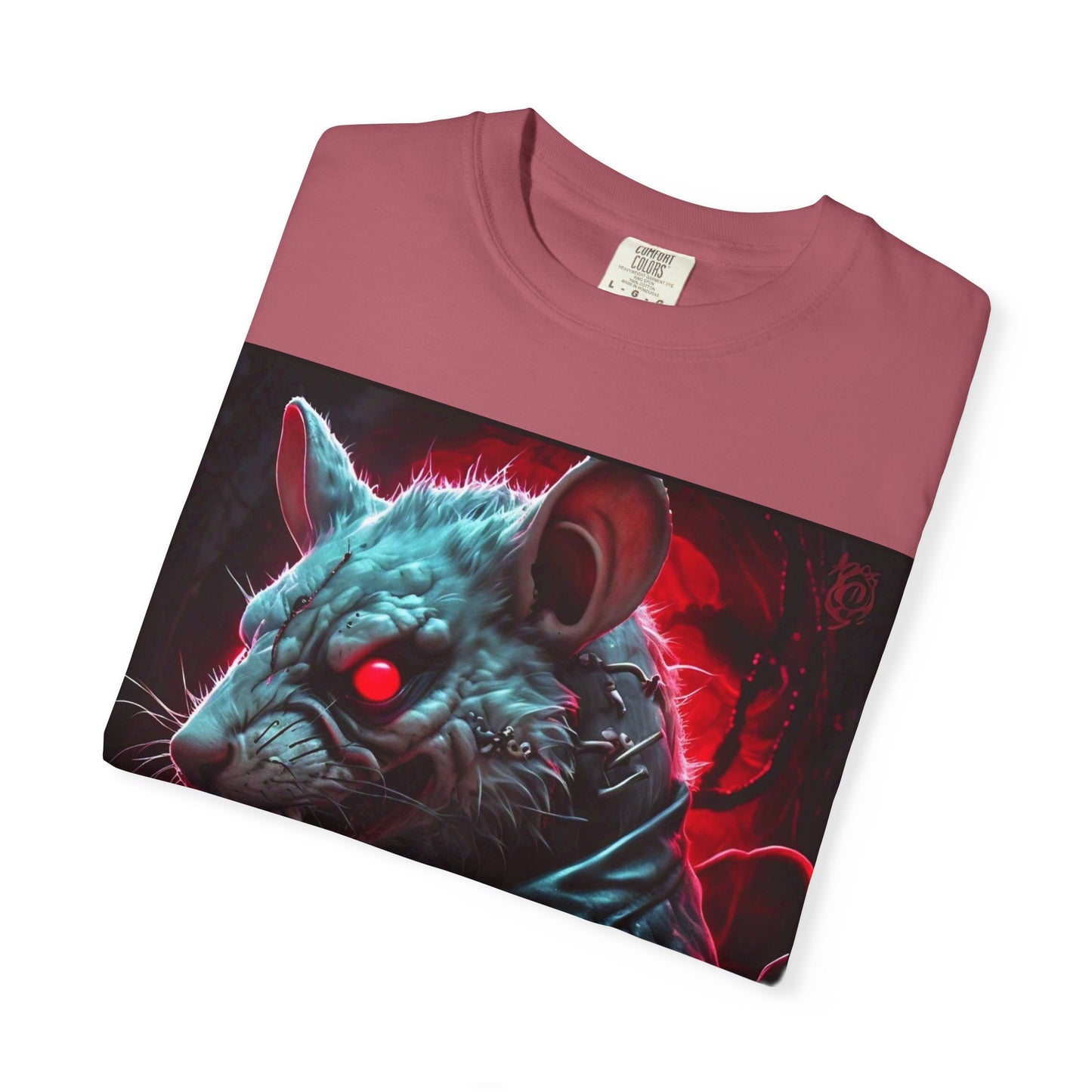 'Mystery Potion' Punk Rock Rat in Leather Jacket T-shirt, Rocker Tee, Original Logo