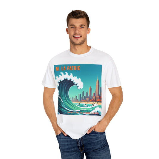 'Frapper Le Gros Lot et Perdre Le Contrôle' de M. La Patrie, Ocean Vibes Graphic T-Shirt - Summer Beach Wear, Casual Fashion, Beach Vacation Gift, Relaxed Fit Tee, Cool Graphic Shirt