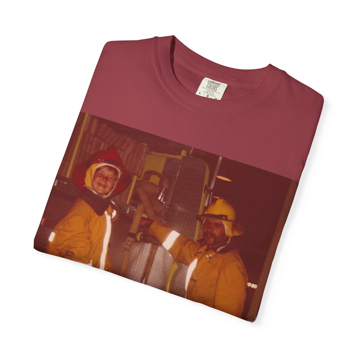 Vintage Firefighter T-Shirt, Unisex Garment-Dyed Tee, Retro Fire Rescue Shirt, Firefighter Gifts, Hero Tribute Apparel