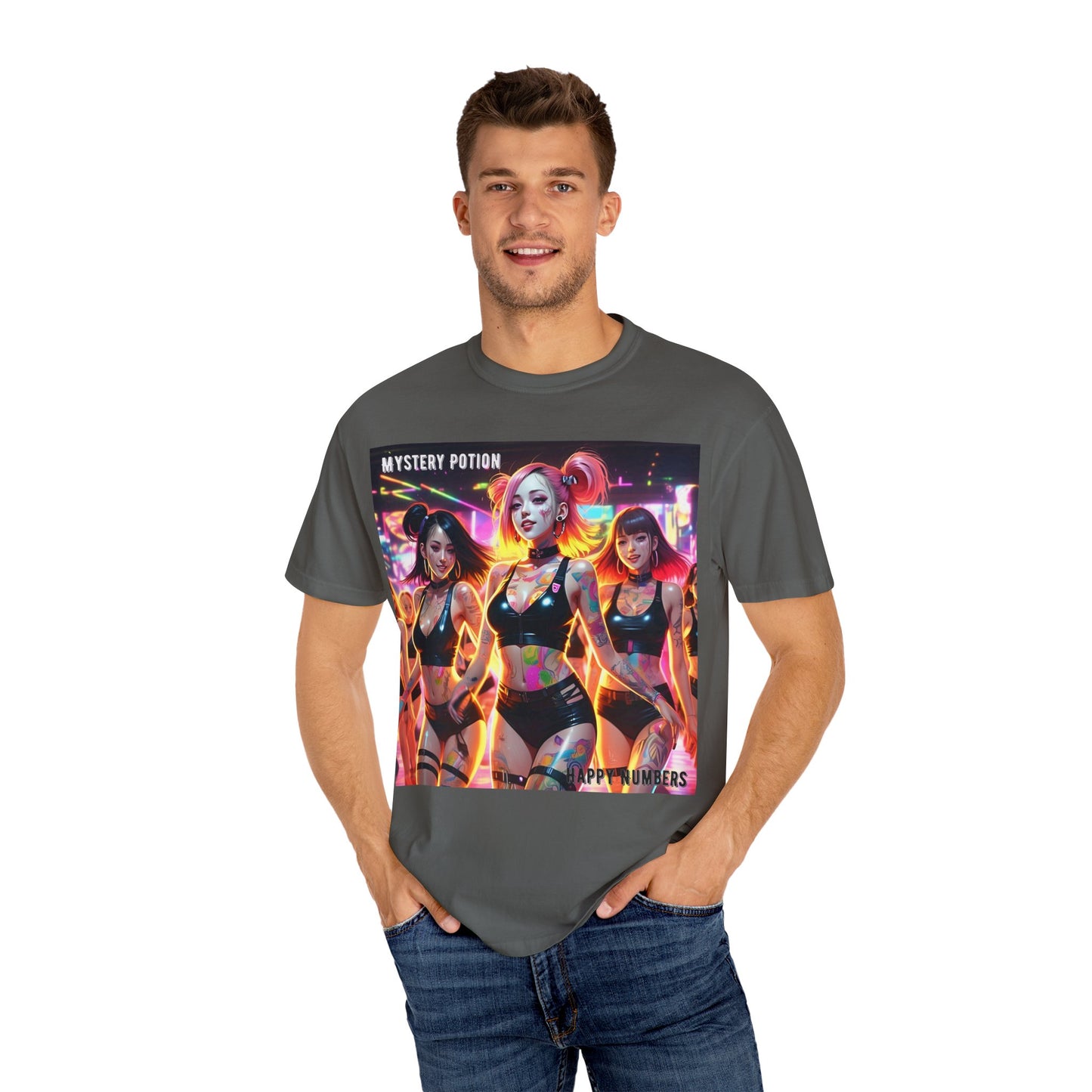 Mystery Potion Unisex T-Shirt, Trendy Graphic Tee for Women, Summer Festival Shirt, Edgy Streetwear, Gifts for Gamers, Cool Casual Wear