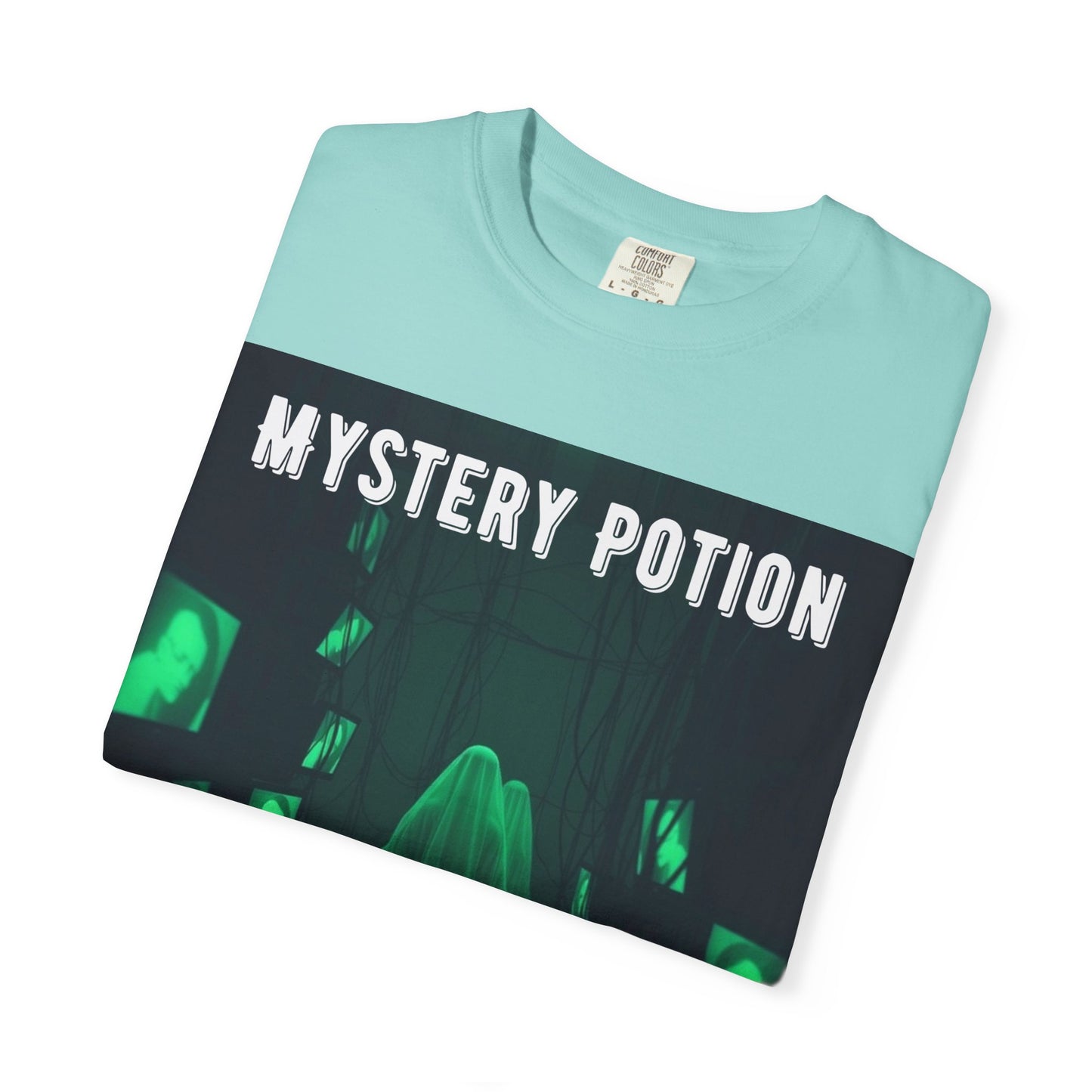 Mystery Potion Unisex T-Shirt | Ghostly Vibe | Perfect for Halloween, Gifts, or Casual Wear, Unique Tee, Spooky Apparel, Graphic Shirt